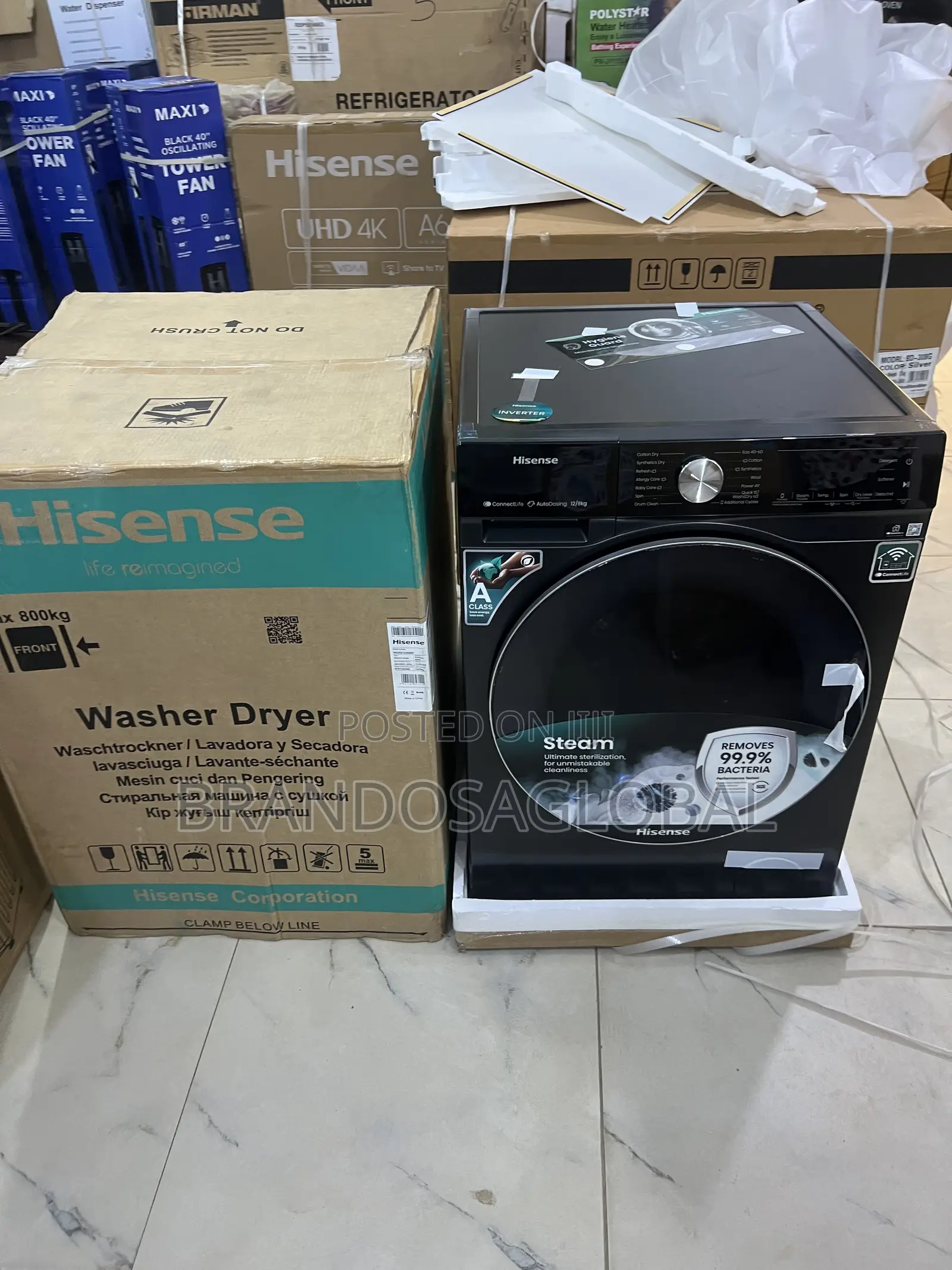 Hisense Wm5s1245bb-Wd 12/8kg With Intelligent Water Level Control