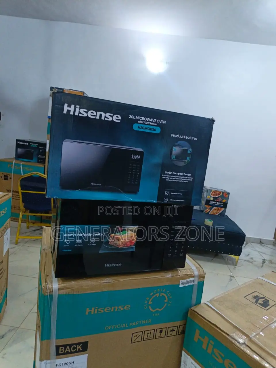 Hisense H20mobs6 Black 700w Heat Microwave