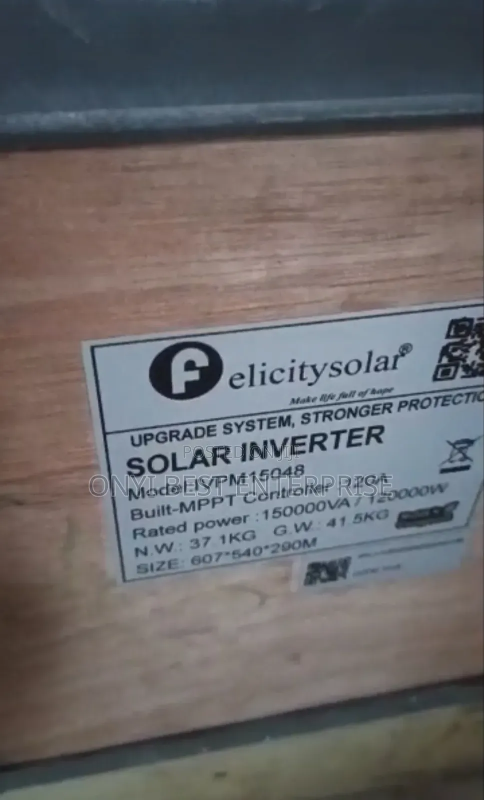 Felicity Hybrid Inverter 15kva48v Ivpm Inbuilt Controller MPPT