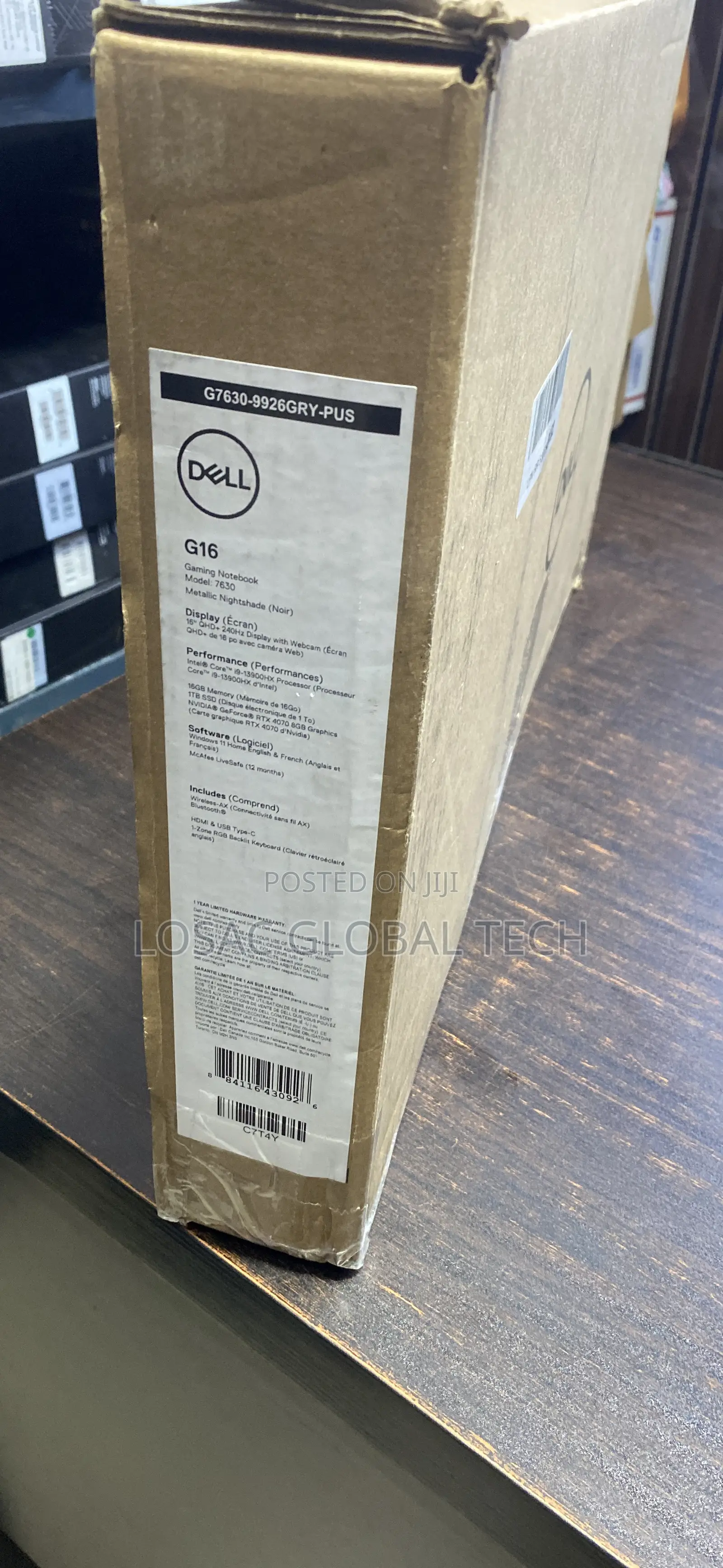 New Laptop Dell G16 7630 16GB Intel Core I9 SSD 1T