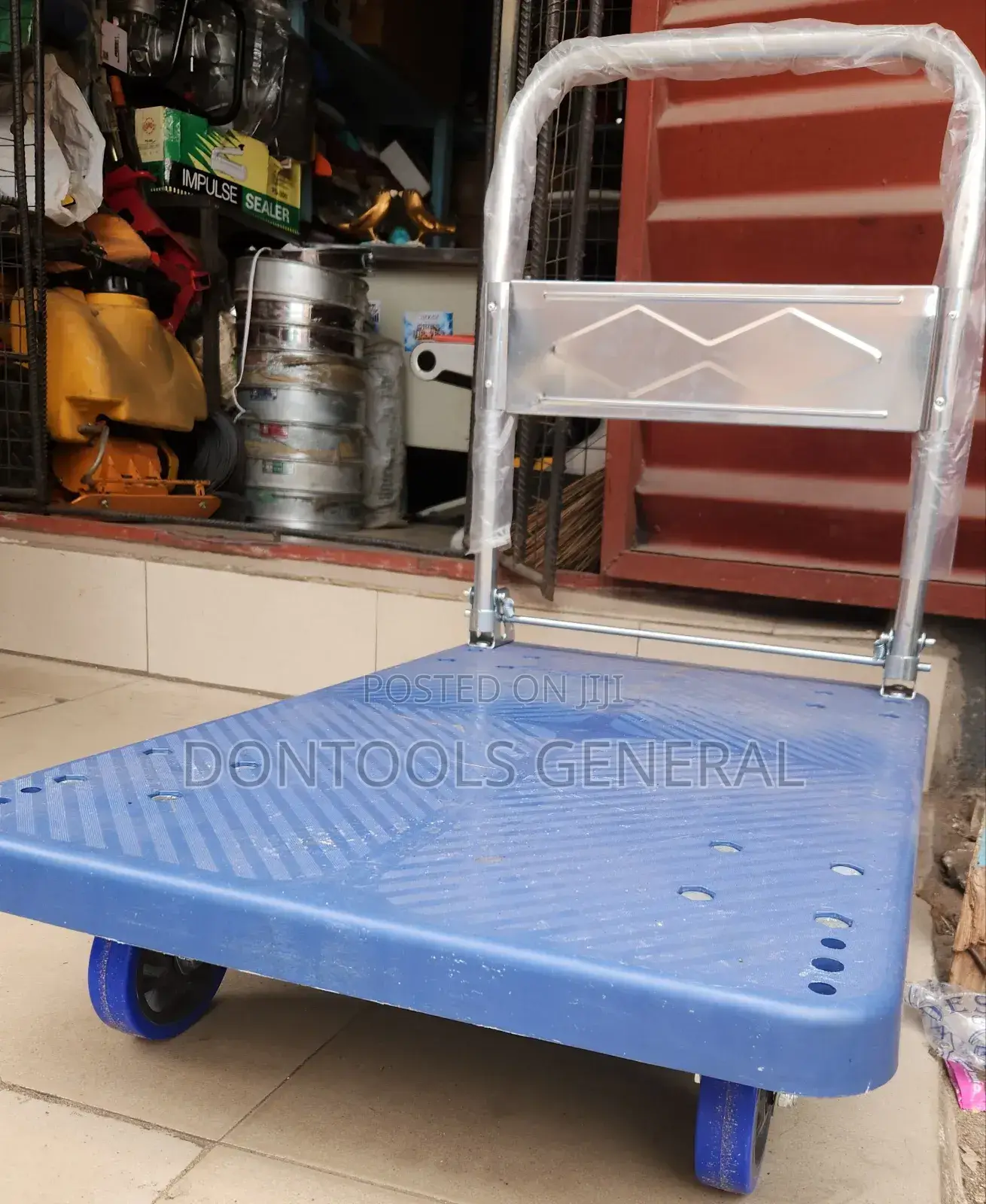 300kg Blue Flat Platform Trolley
