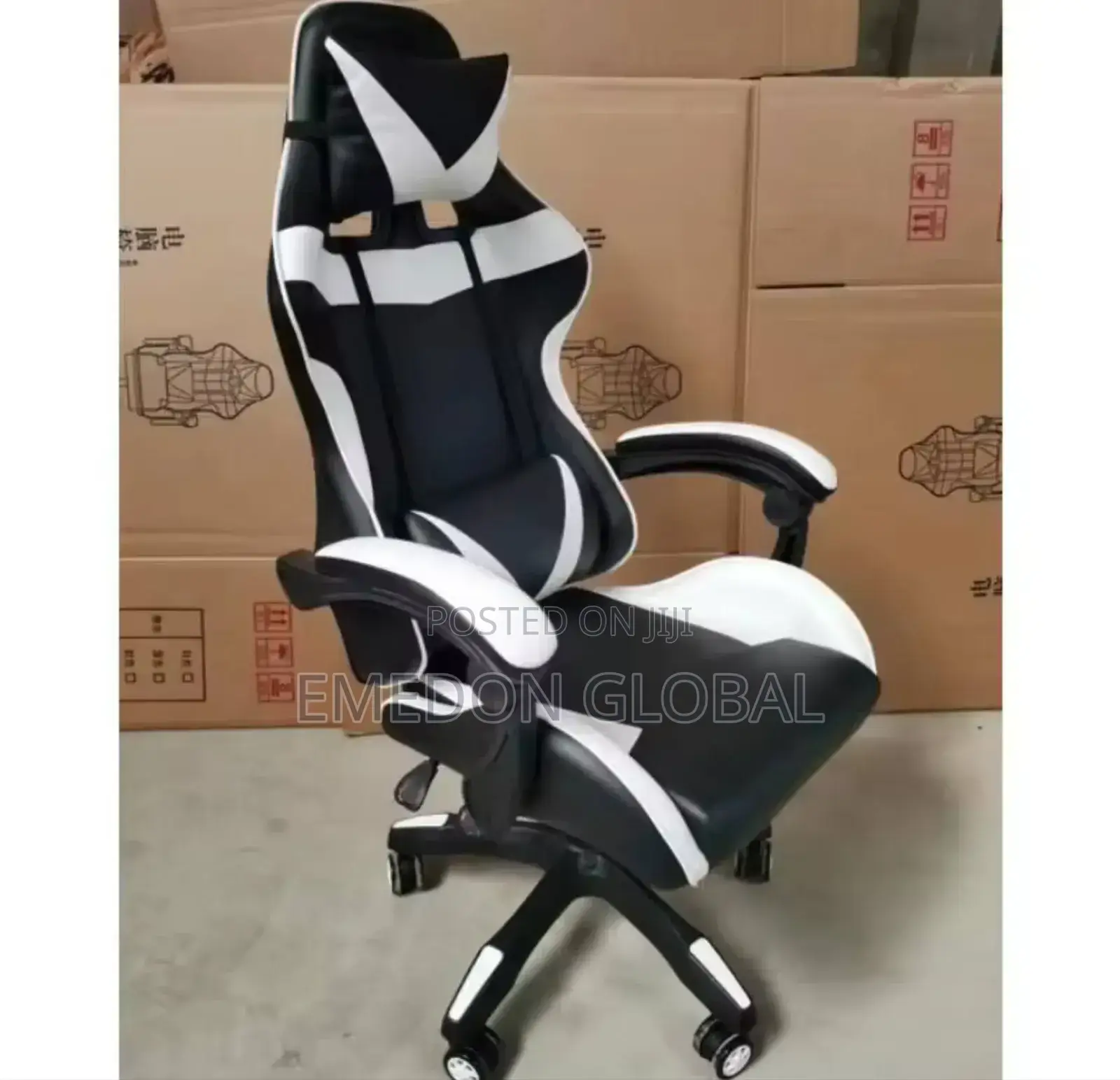 High Quality Ergonomic Computer White Racing Gamer, Office Chair