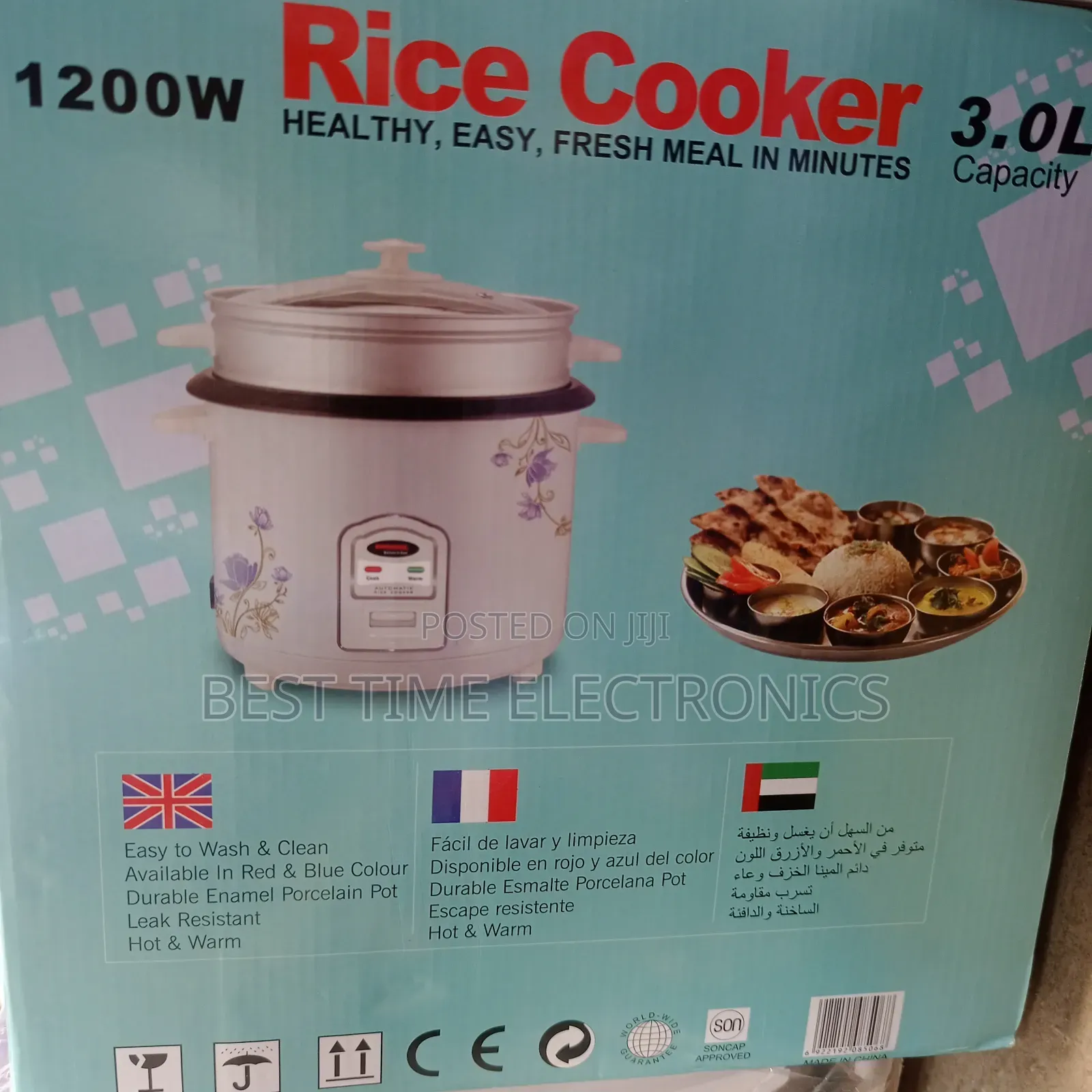 Eurosonic 3ltrs Electric Rice Cooker