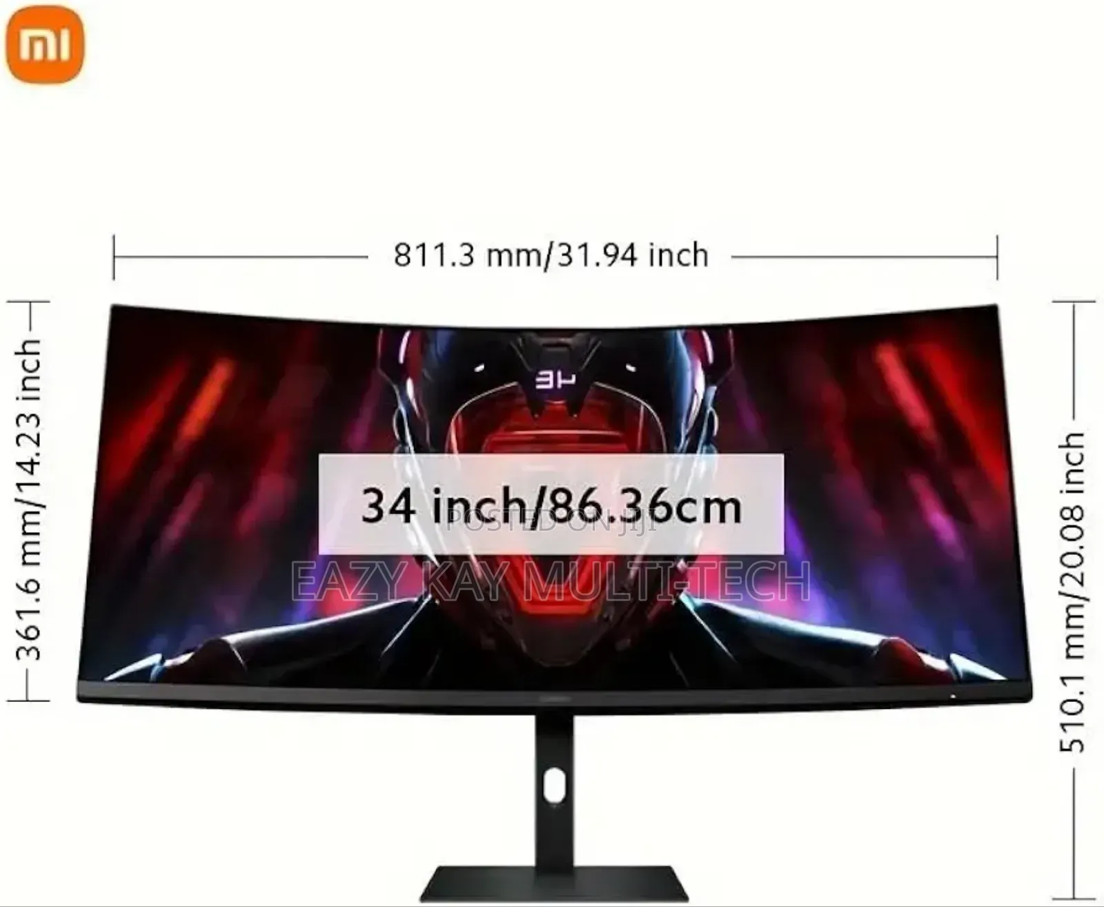 Xiaomi 34 Inch Ultrawide Curved Gaming Monitor