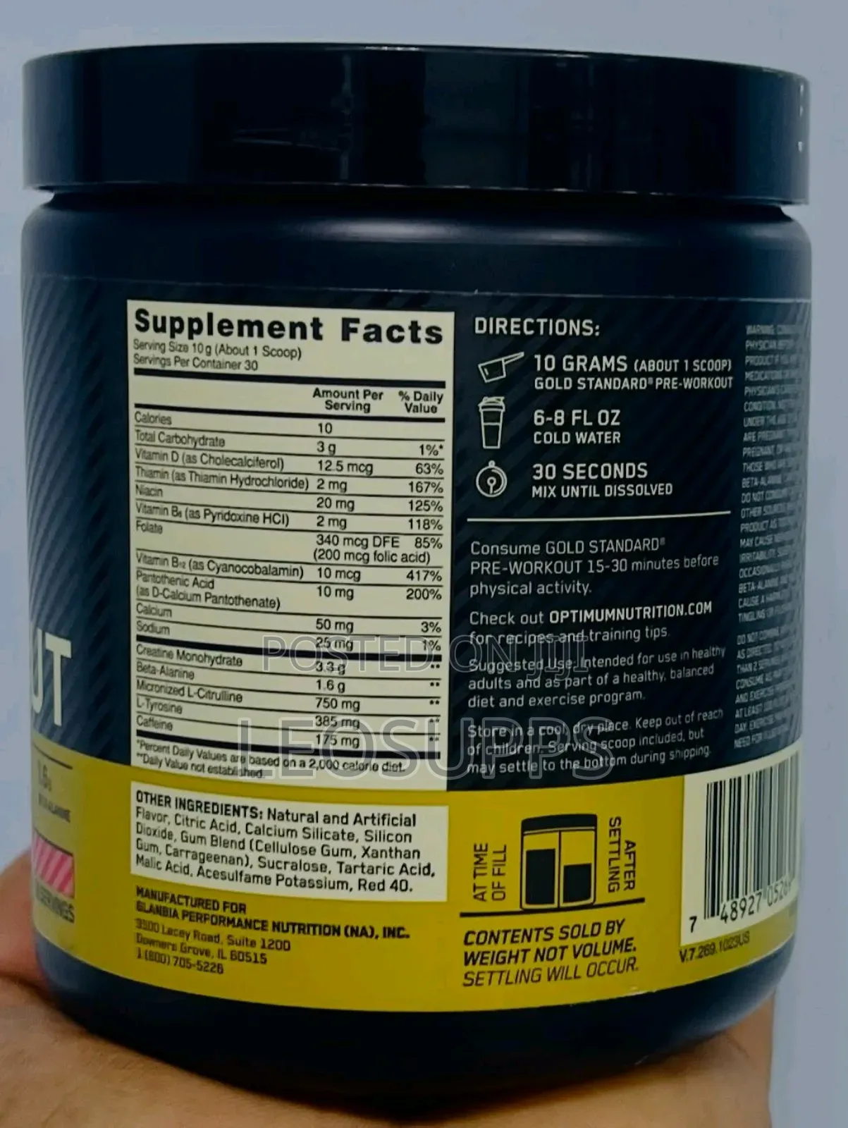 Optimum Nutrition Gold Standard Pre-Workout 30servings