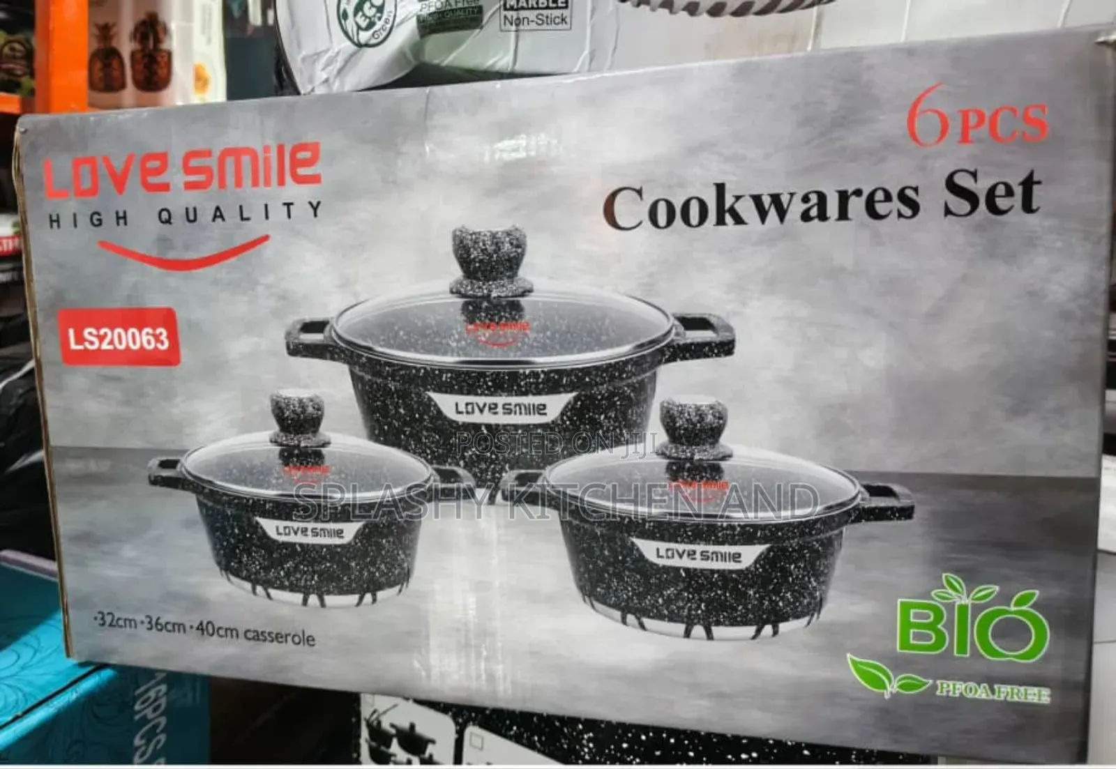 Love Smile High-Quality 6pcs Cookware Pot Set