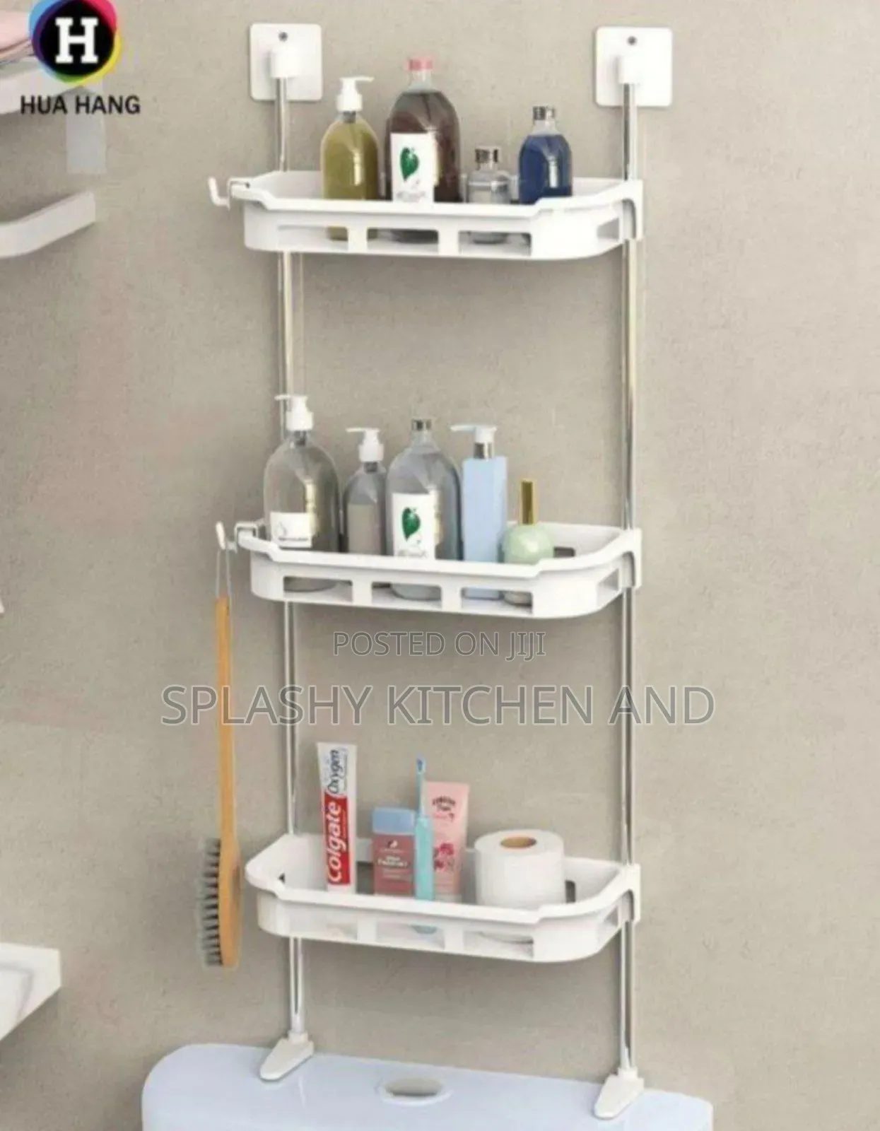 3 Tier on Top Toilet Bathroom Storage Rack Shelf Organizer