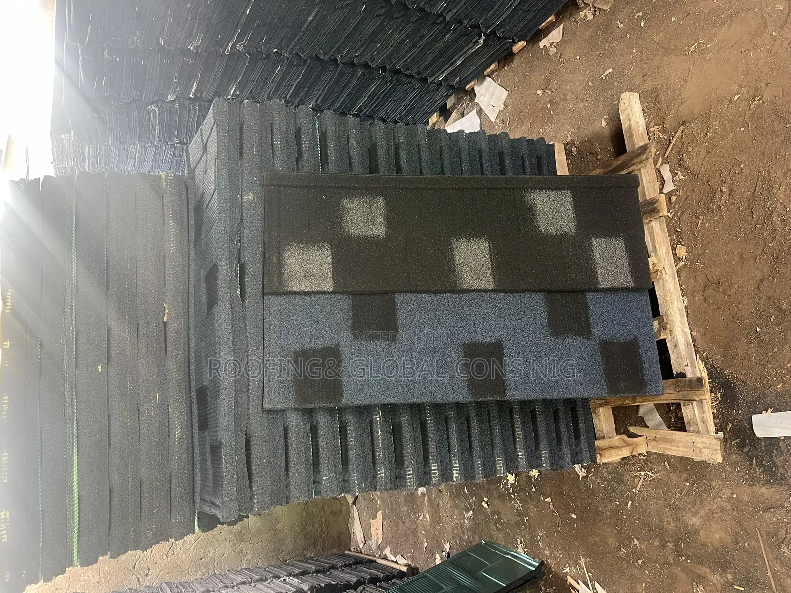 Blue Shingle, Black Shingle With Patch Stone Coated Roofing Tiles