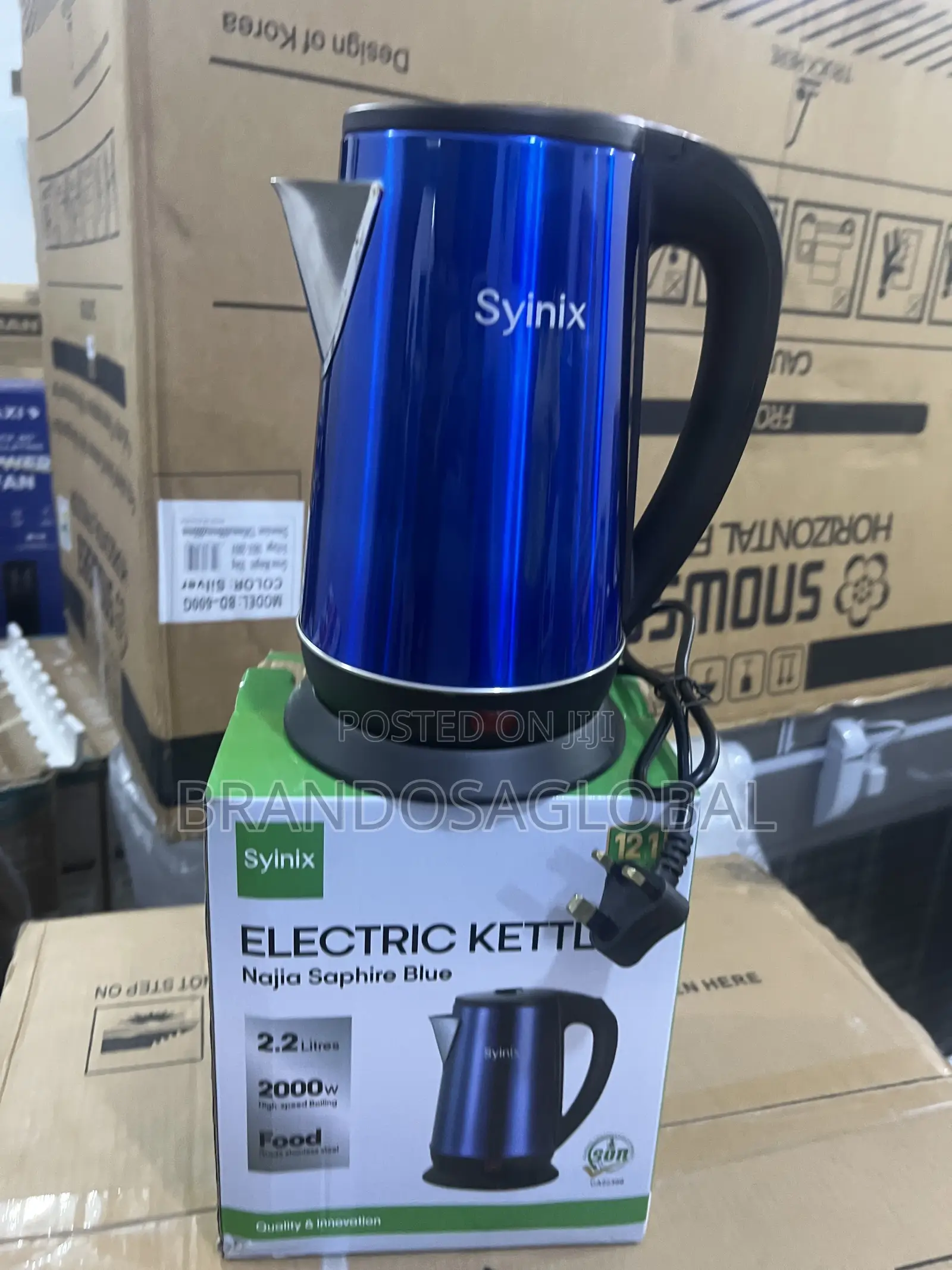 Original Syinix Sk-2200 2.2l Electric Kettle Rapid Heating