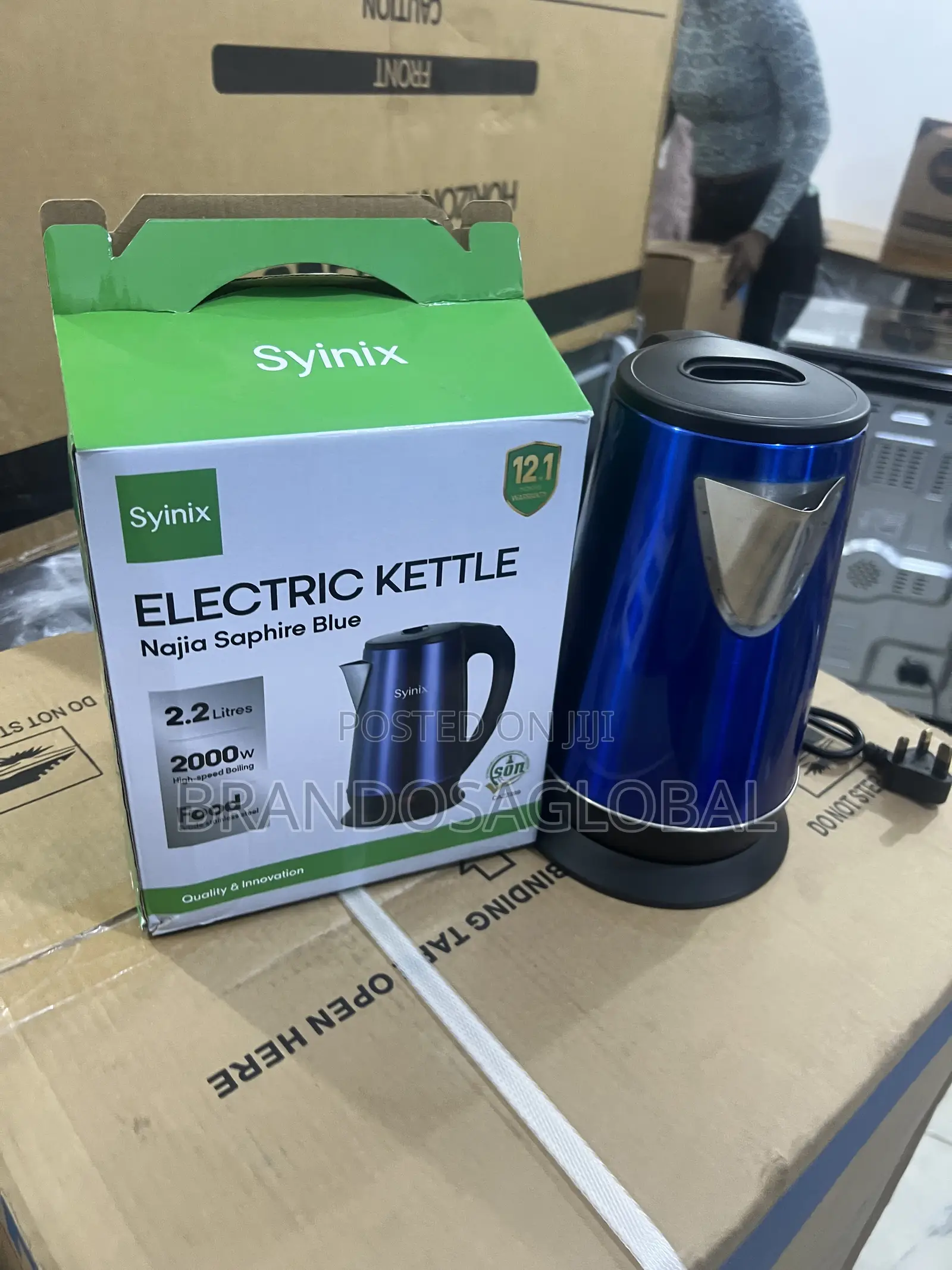 2.2l Syinix Sk-2200 Premium Electric Kettle for Quick Boiling