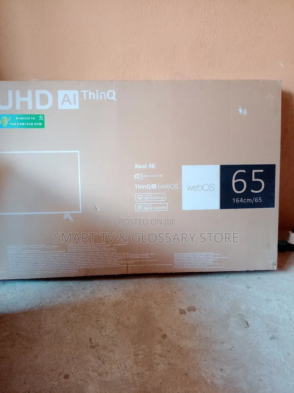 65 Inches Lg Smart Tv With Inbuilt Bluetooth Wifi Facebook and More