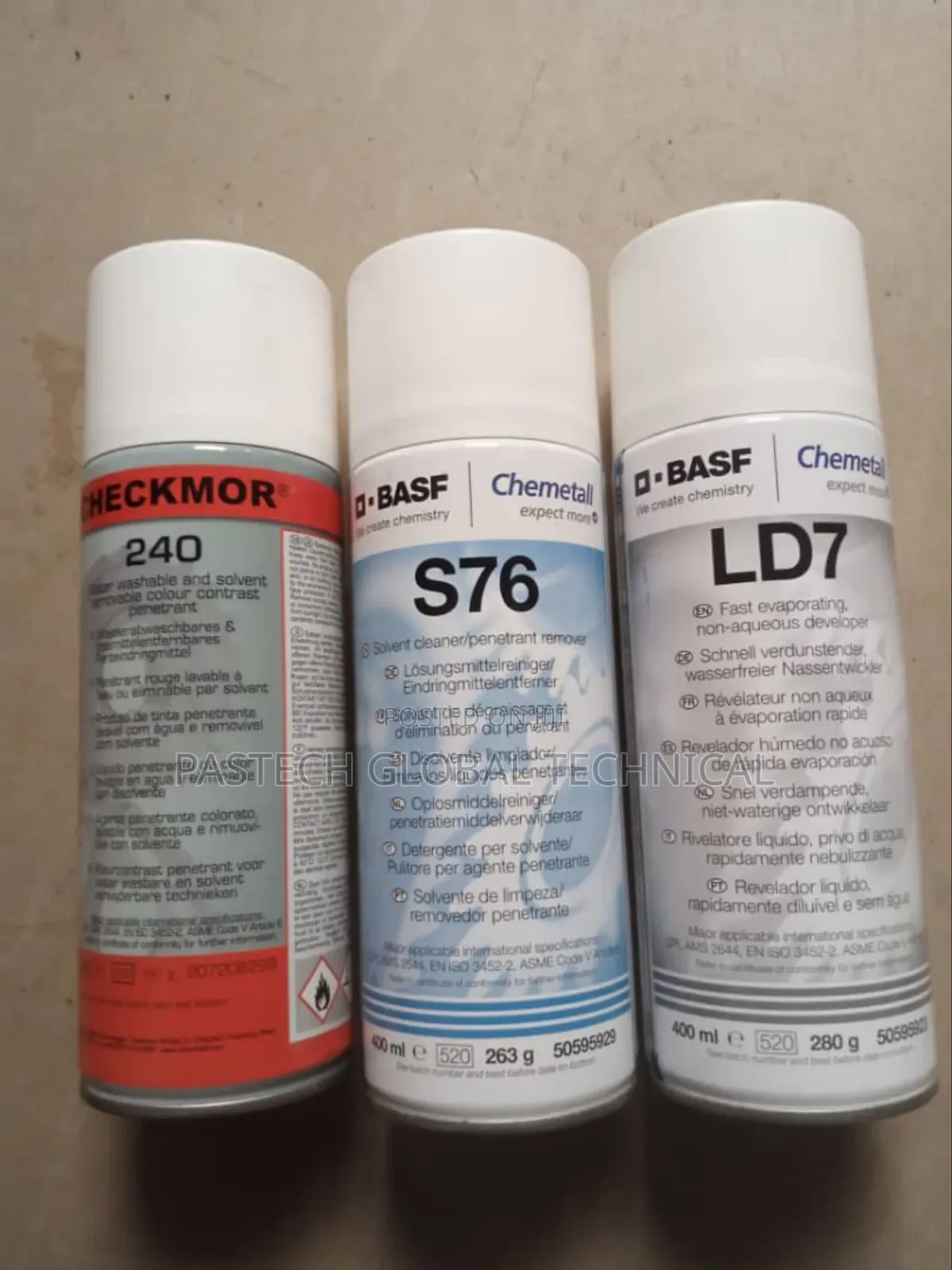 Checkmor 240, S76, Ld7 for NDT Testing