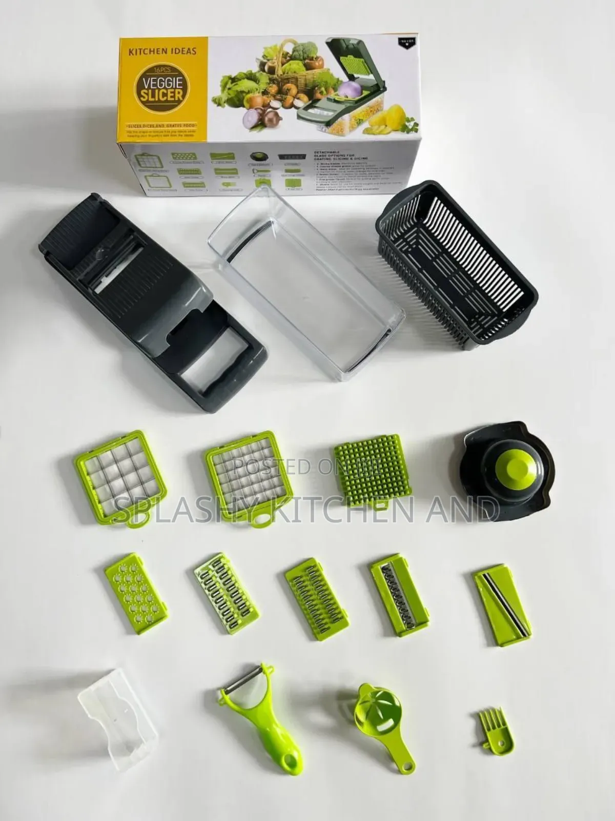 16pcs Multifunctional Veggie Cutter/Sicer Dicer Veggie Grater