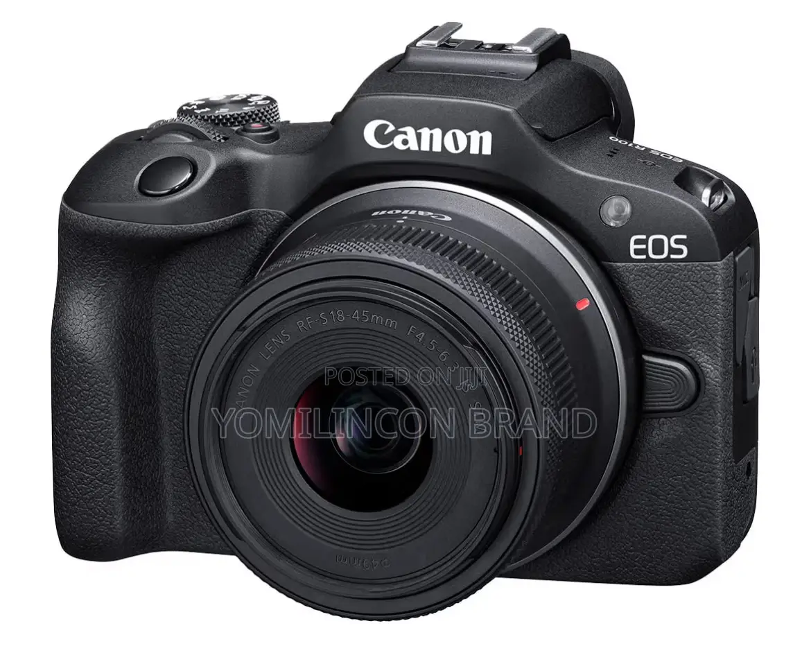 Canon Eos R100 Mirrorless Camera Rf-S18-45mm F4.5-6.3 Is STM Lens Kit