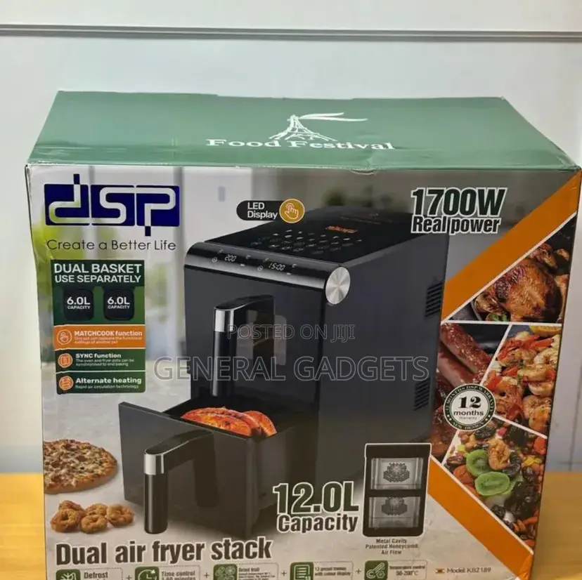 DSP Dual Air Fryer 12 Liters