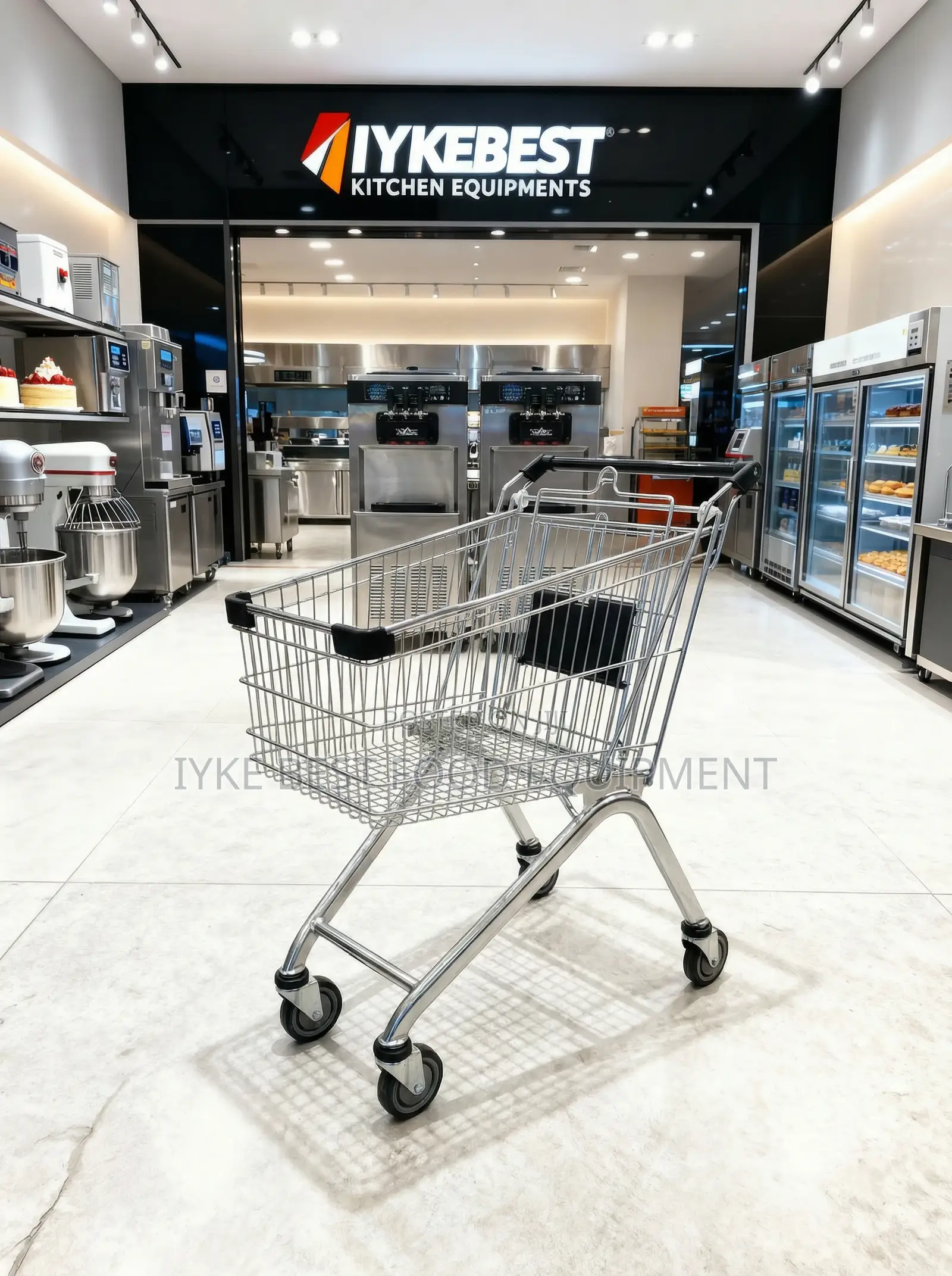 60l Metal Shopping Trolley