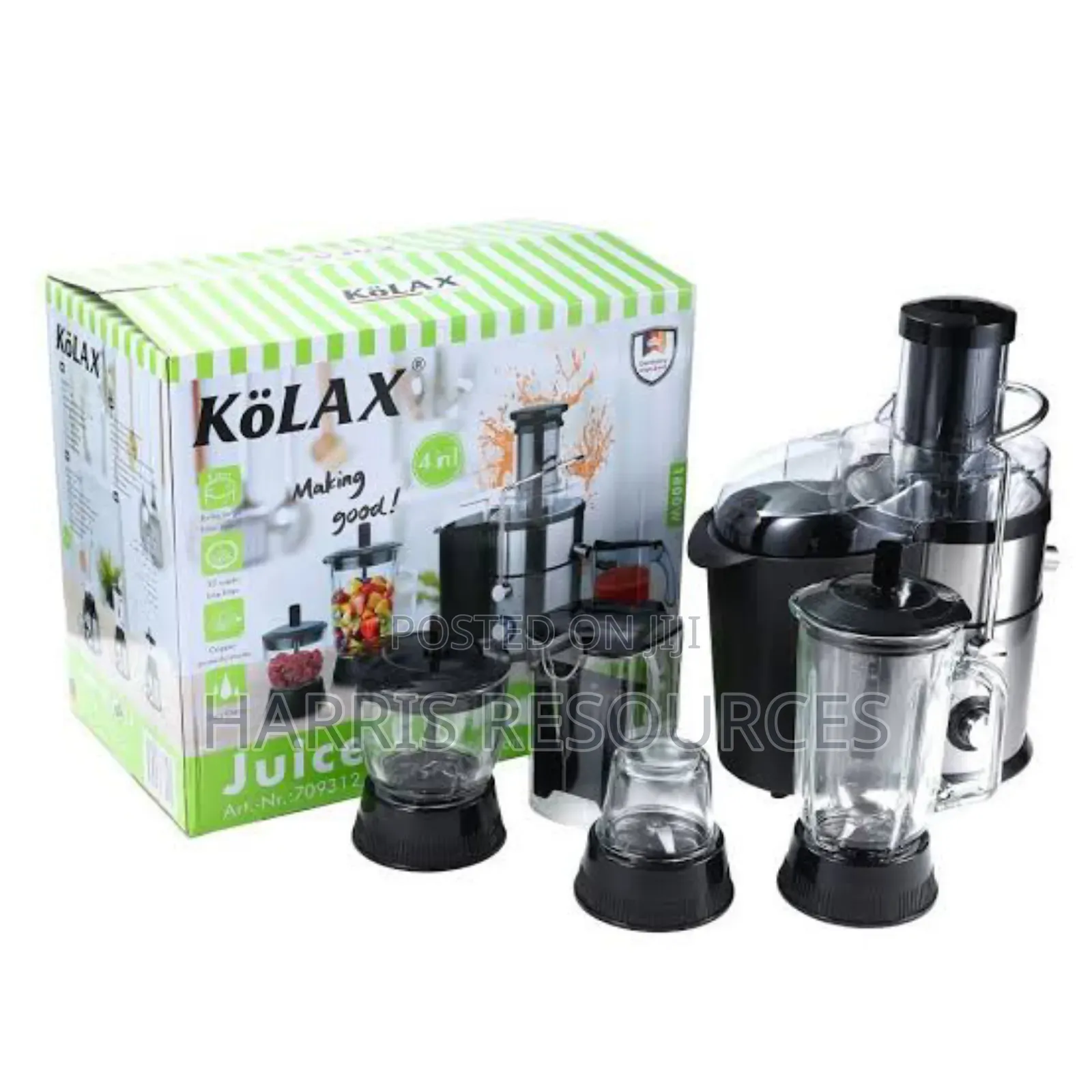 Kolax 4 in 1 Juice Extractor With Blender ,Grinder and Mixer