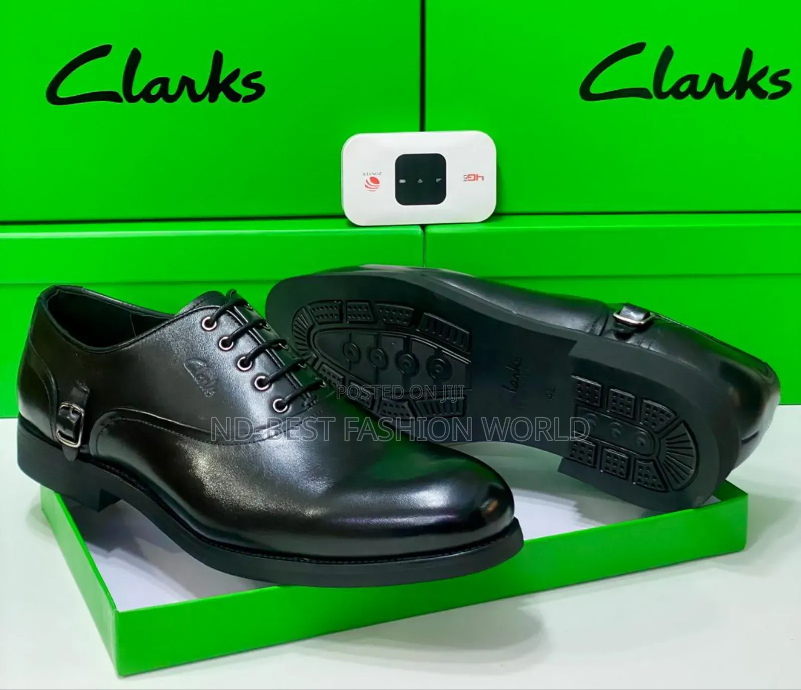 Lace Up Clarks Leather Shoe