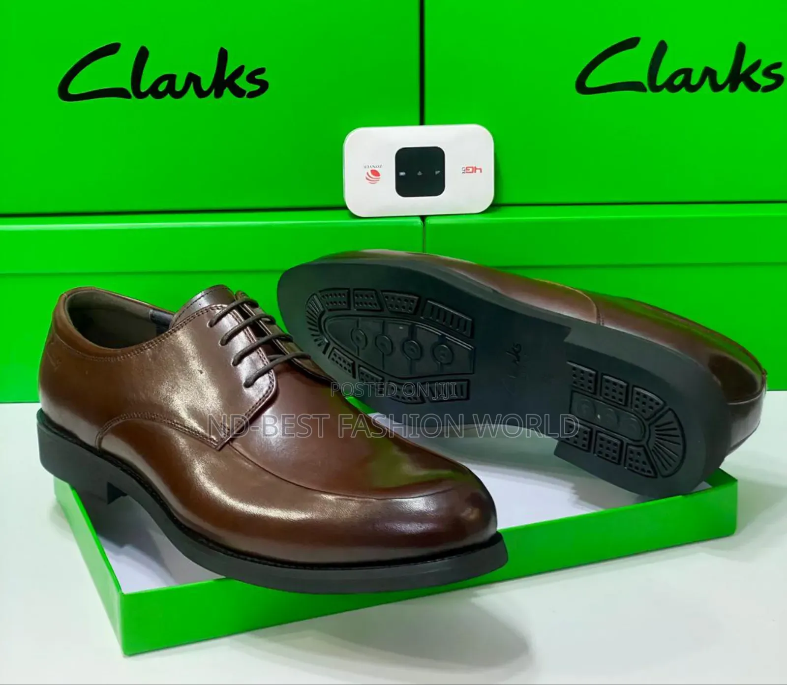 Lace Up Clarks Leather Shoe
