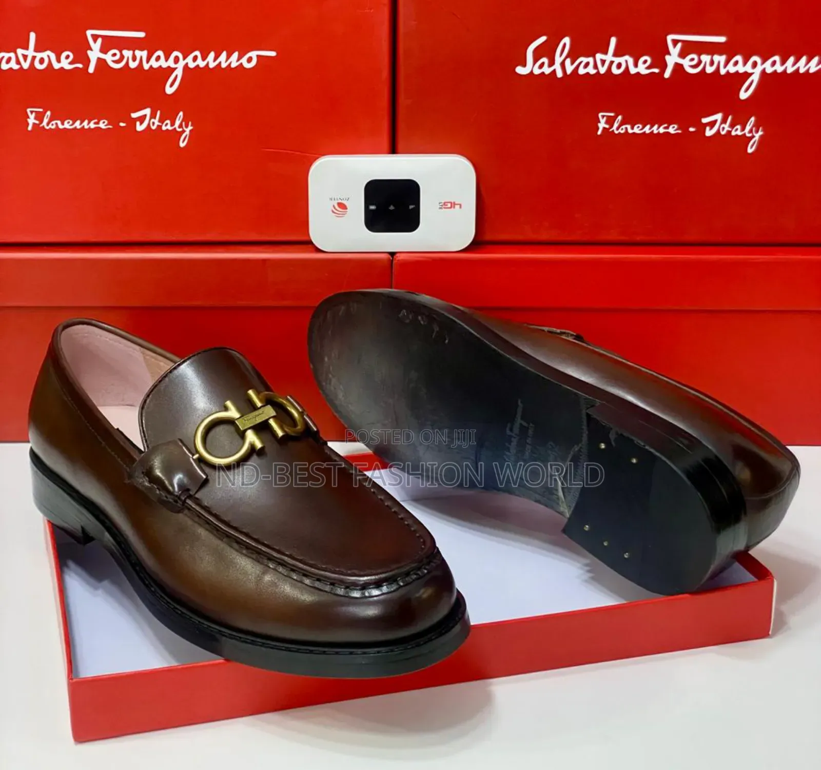 Flat Leather Ferragamo Shoes