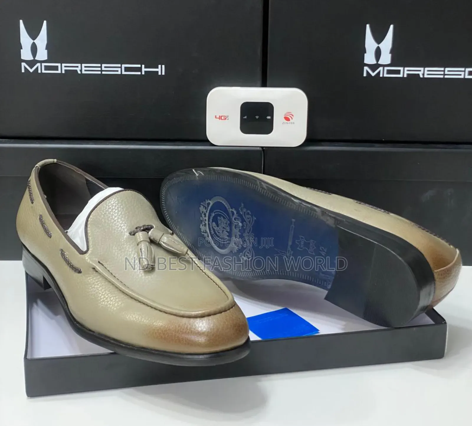 Moreschi Flat Leather Shoe