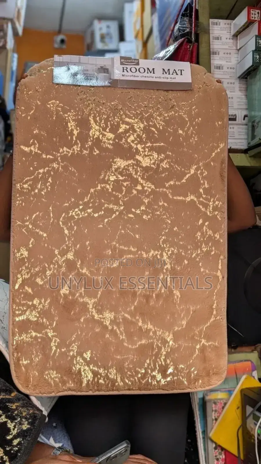80cm by 50cm Gold Door Mat