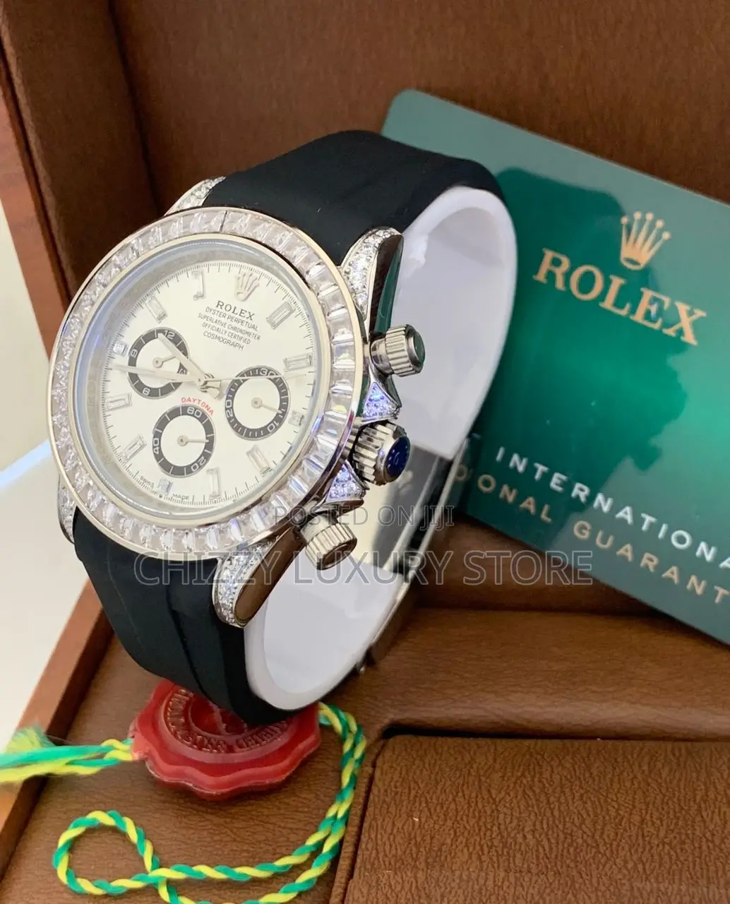 Rolex Quality Luxury Men Automatic Engine Rubber Strap Wristwatch