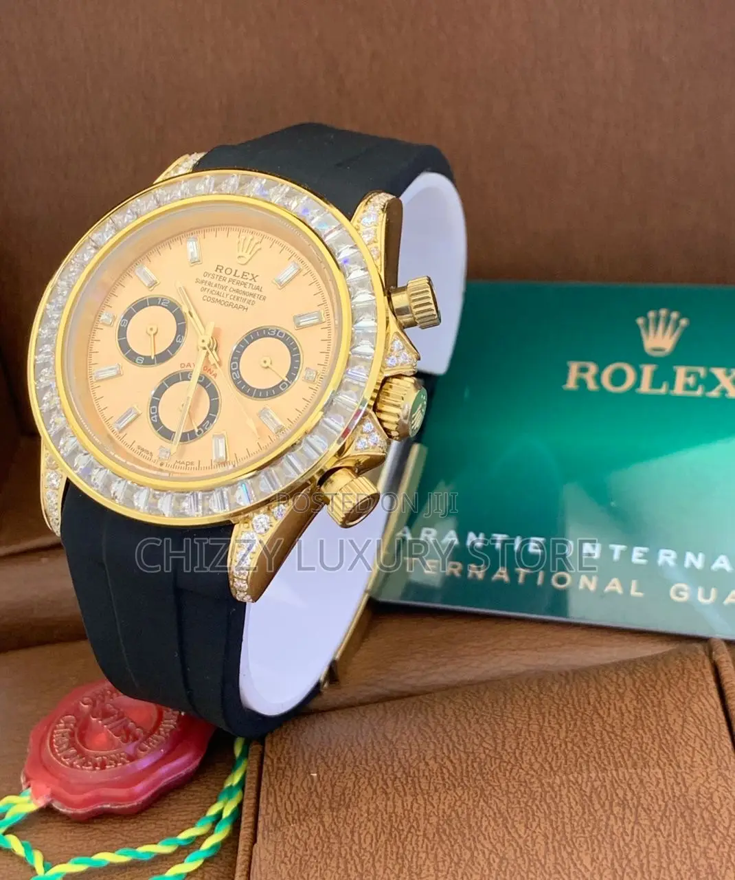 Rolex Quality Luxury Men Automatic Engine Rubber Strap Wristwatch
