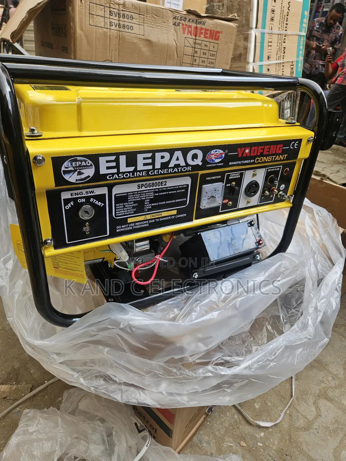 4.5kva Elepaq Petorl Generator Key Available 100%Copper Wire