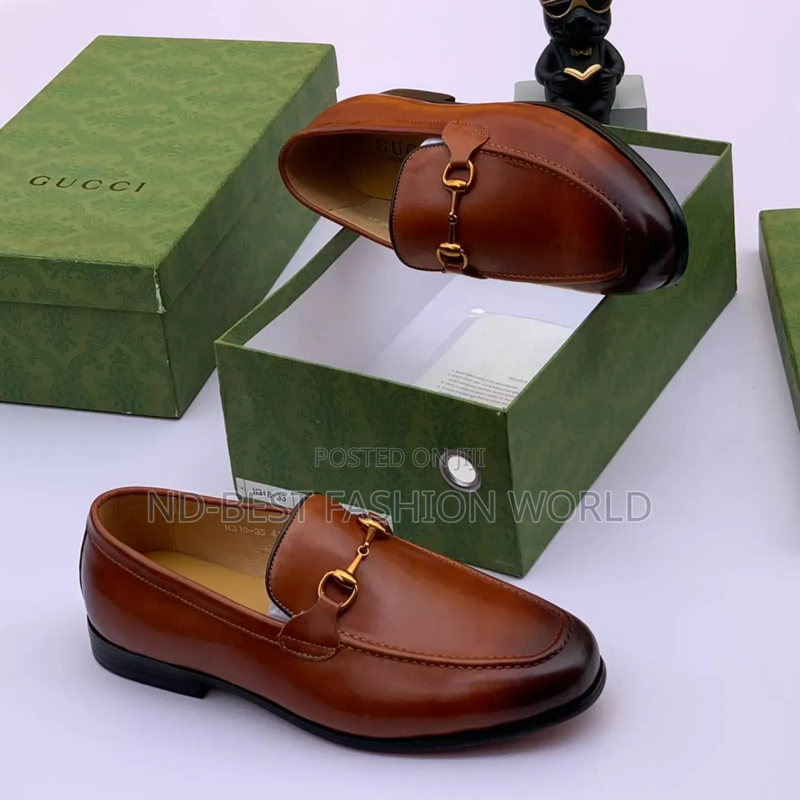 Brown Leather Gucci Shoe