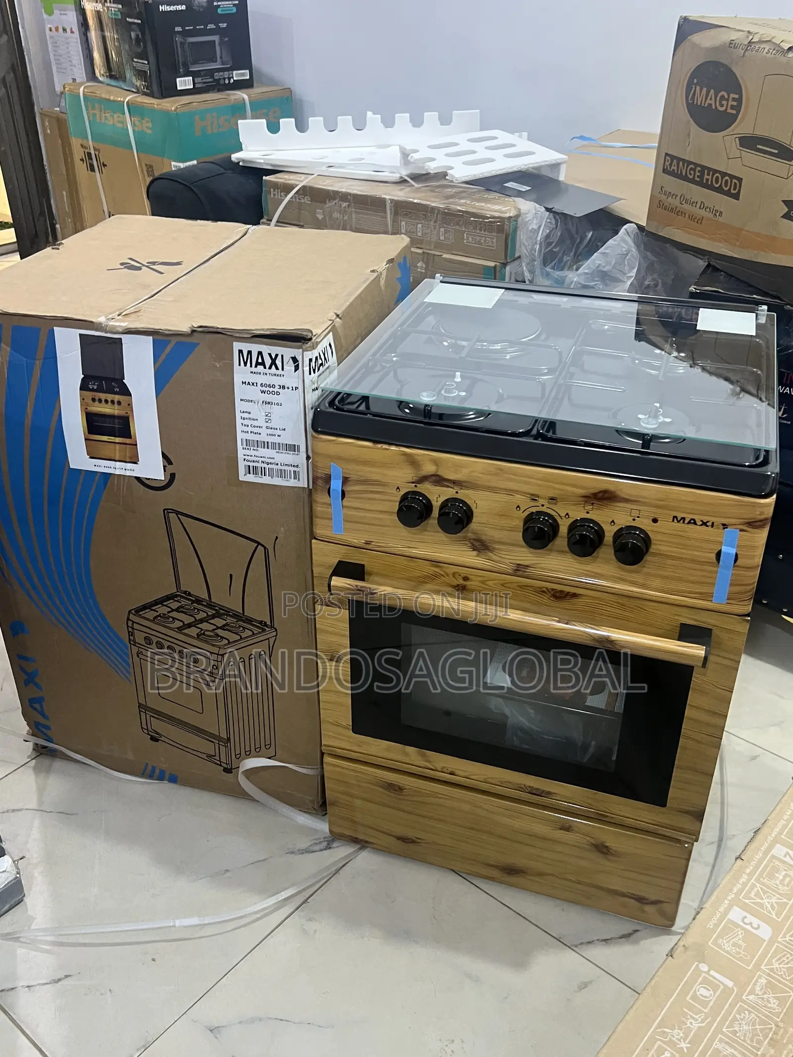 3+1 Maxi F6b31g2 Gas Cooker 60×60cm With Oven Light