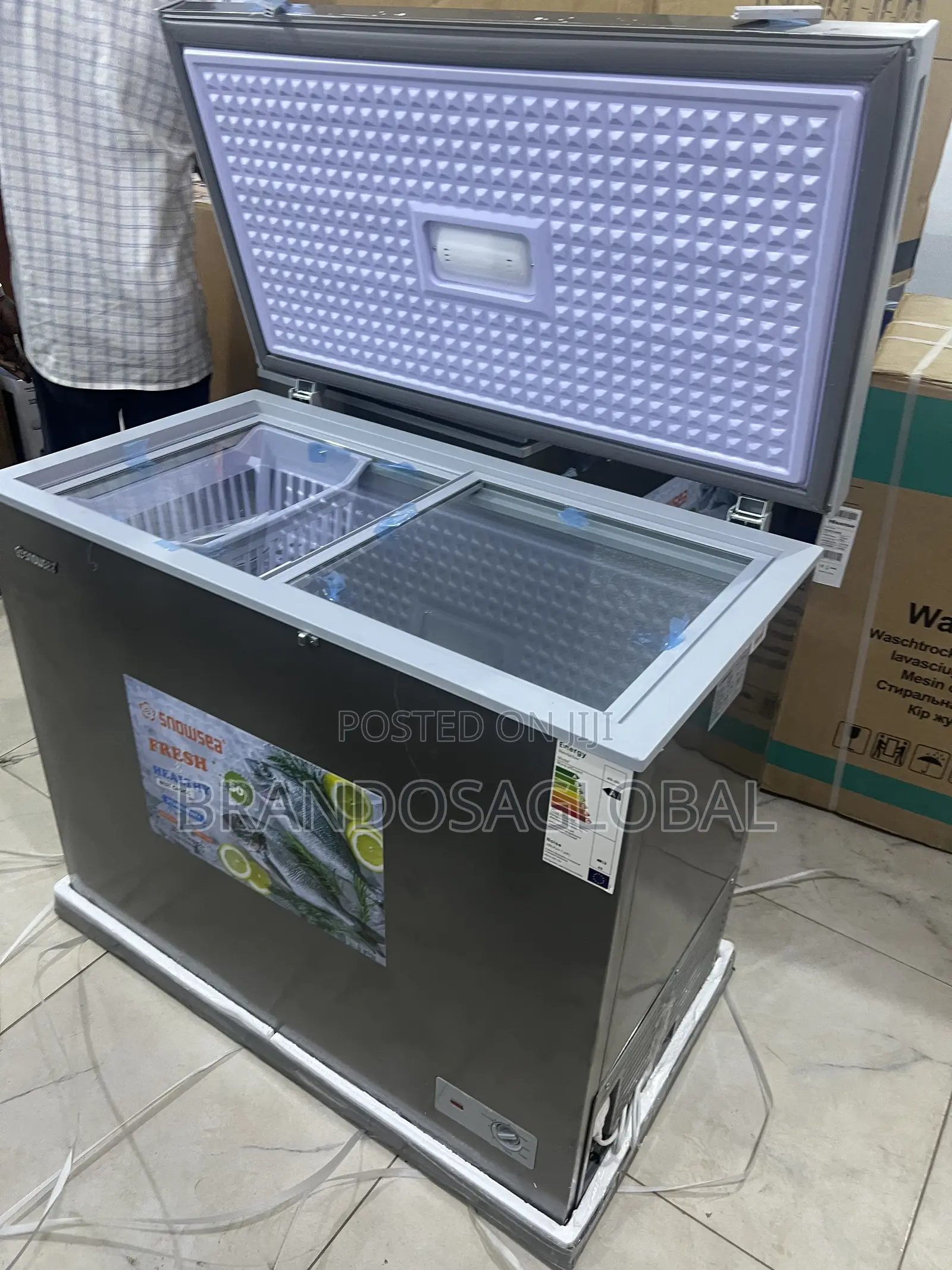 Snowsea Bd-308 220l Deep Freezer With Lock Key