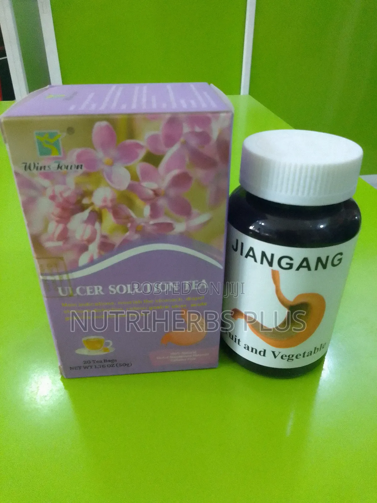 Wins Town Ulcer Solution Tea+ Jiangang Fruit and Vegetables:Ulcer Cure