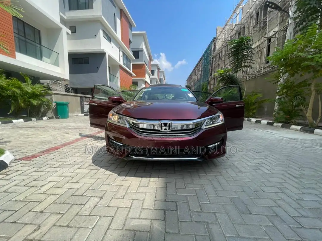 Honda Accord EX-L V-6 4dr Sedan w/Navigation (3.5L 6cyl 6A) 2014 Maroon