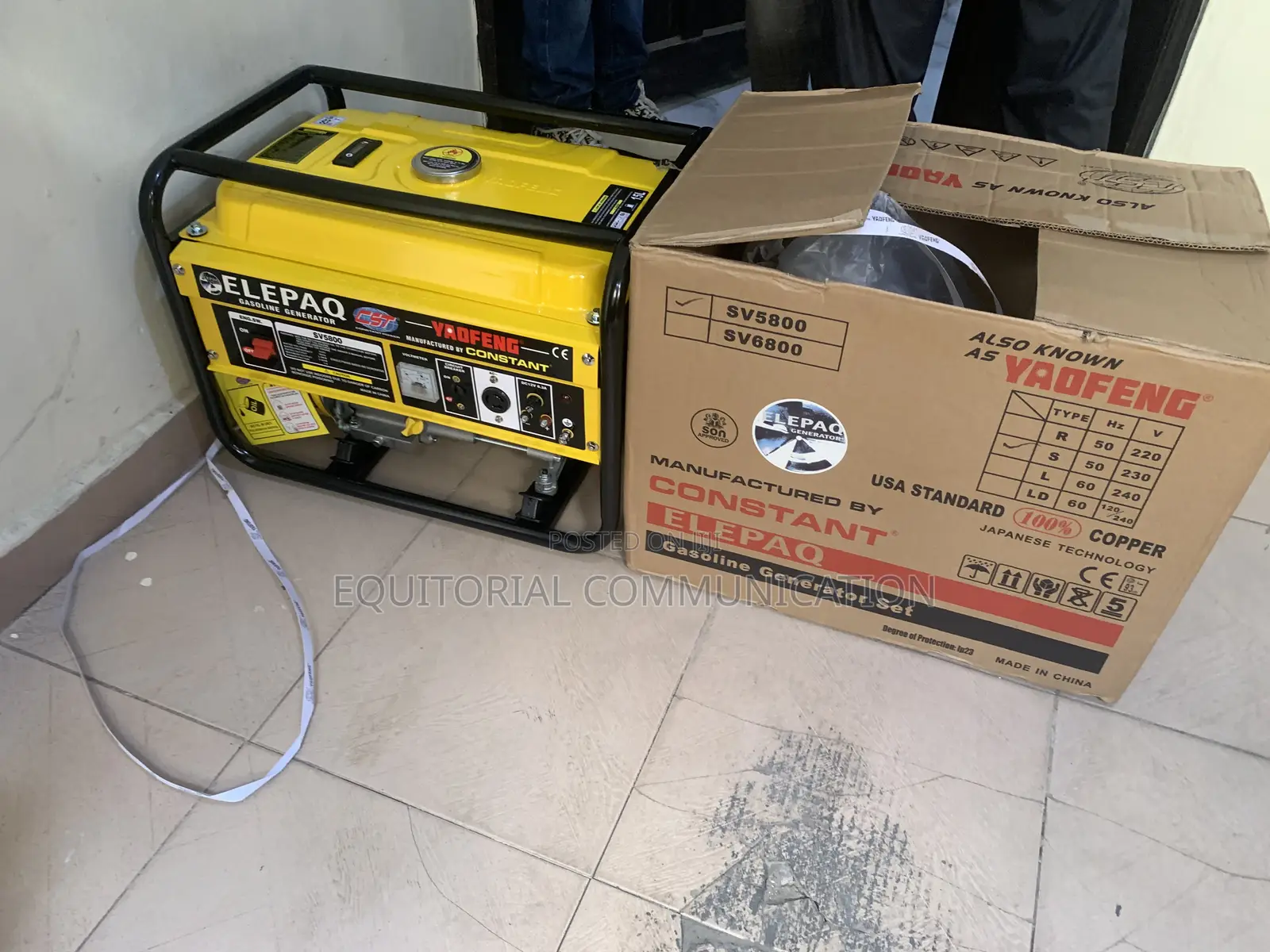 Elepaq 3.5kva Manual Generator Sv5800: Best-Value Generator