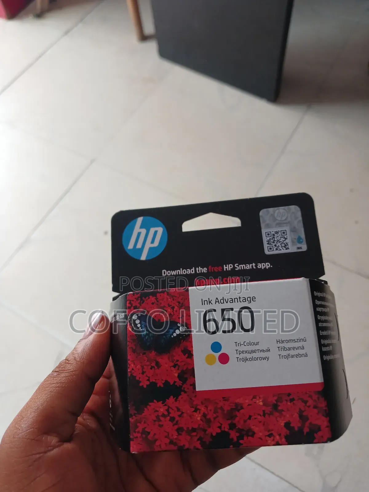 Hp 650 Tri-color Original Ink Advantage Cartridge (Cz102ae)