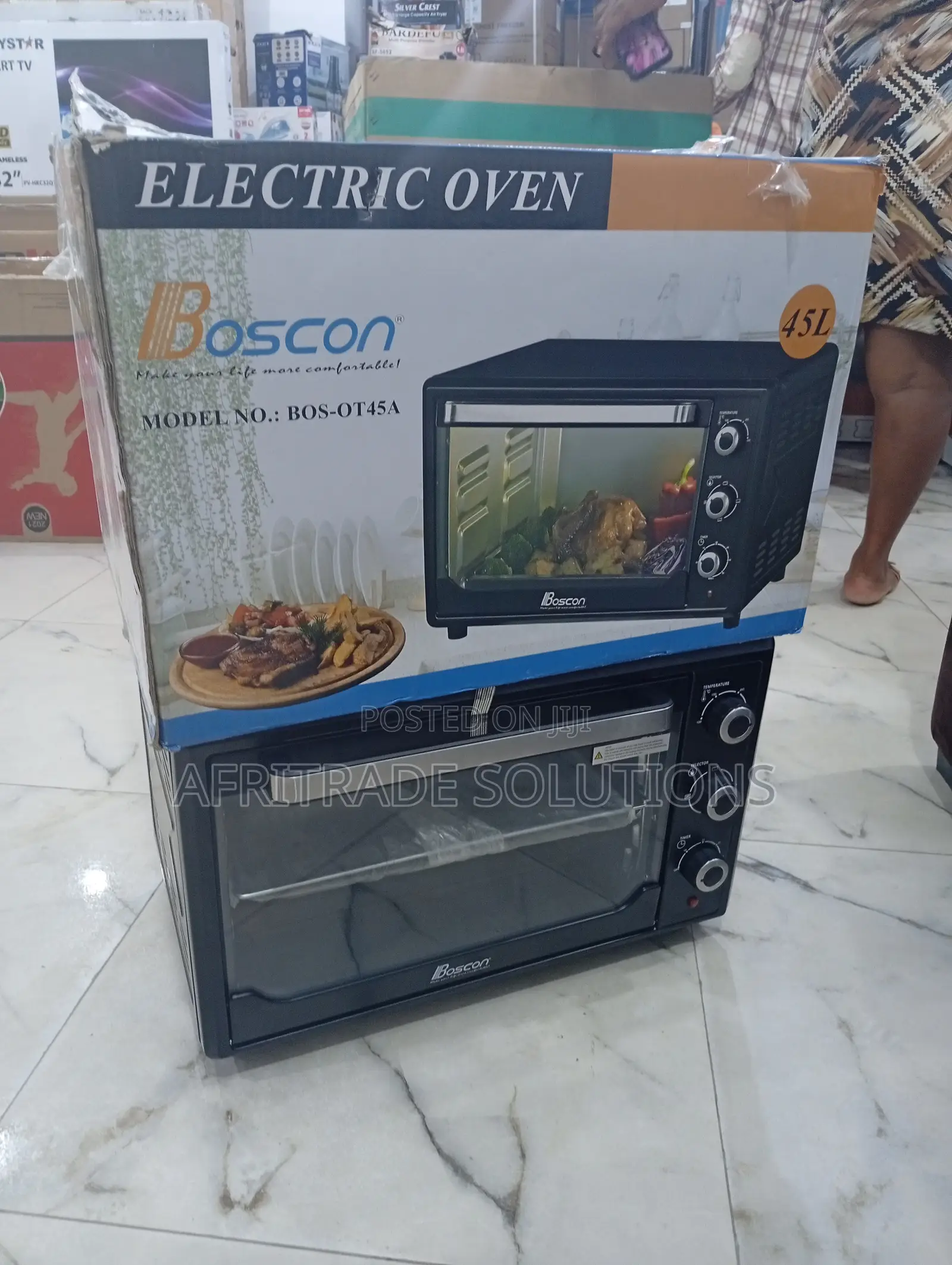 Boscon 45l Electric Oven With Interior Light