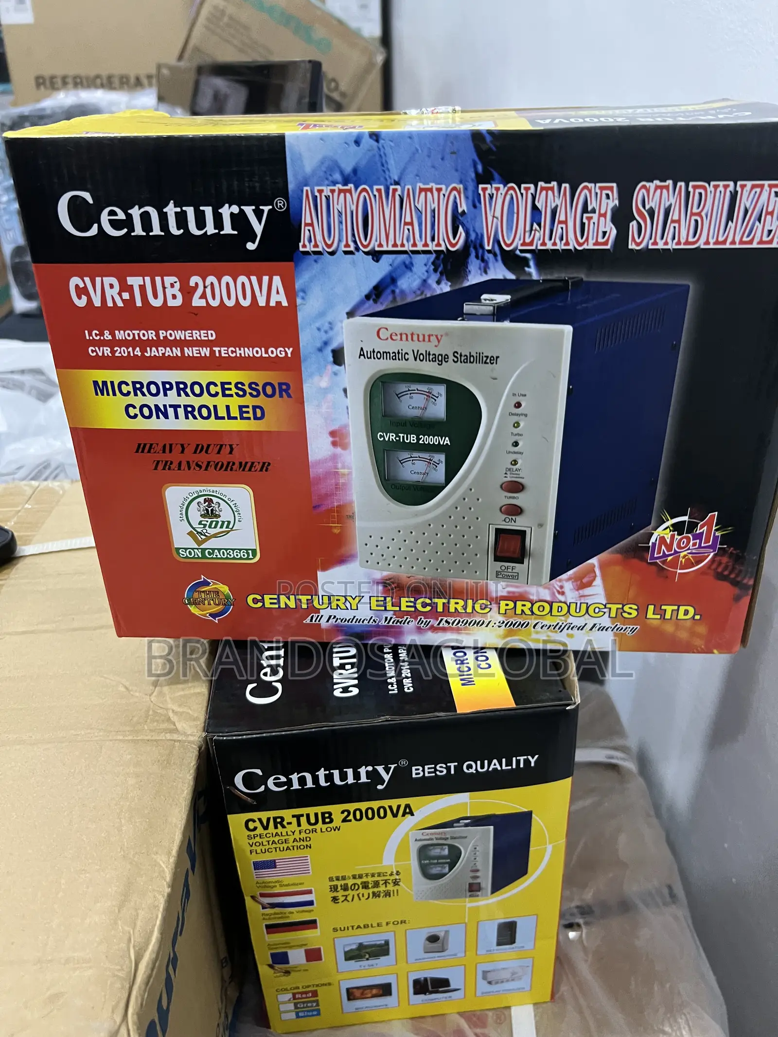 Century CVR-Tub2000va 2kw Floor Model | Appliance Protection