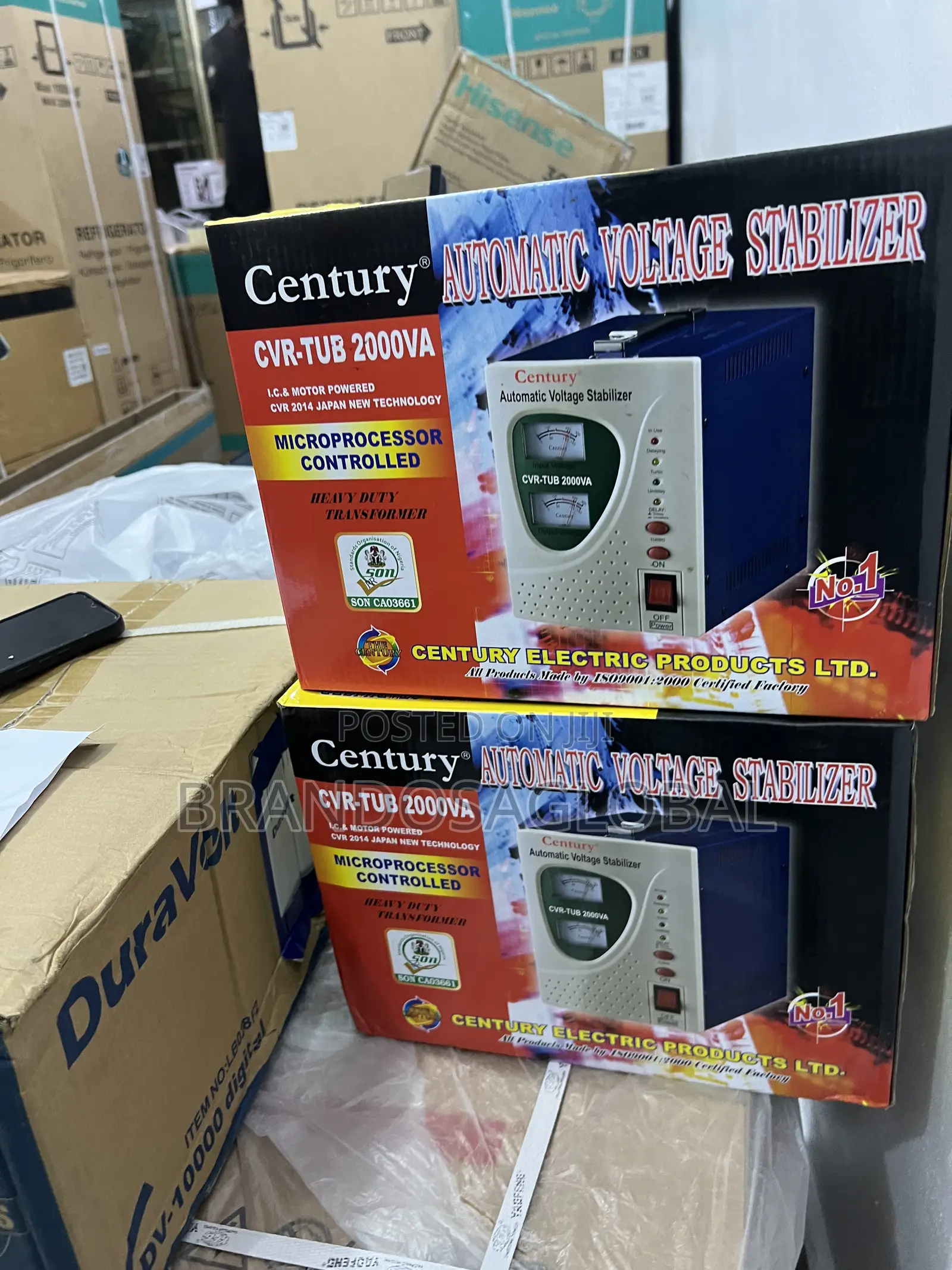 Century CVR-Tub2000va High-Performance 2kw Stabilizer