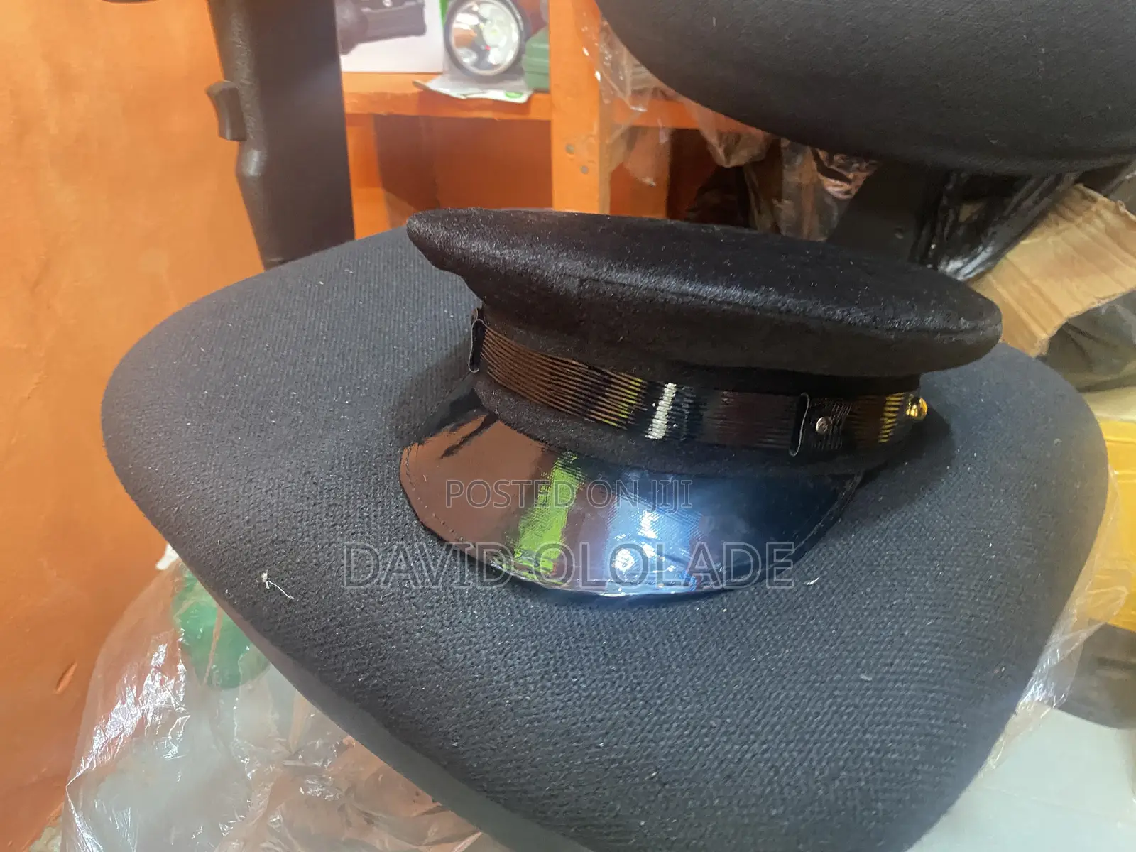 Black P Cap / Police Cap