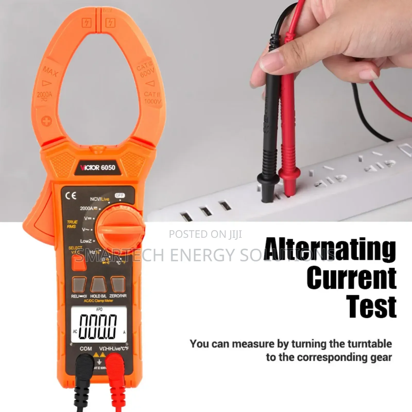 Victor 6050 Auto Range 2000a Ac/Dc Current Voltage Diode Clamp Meters