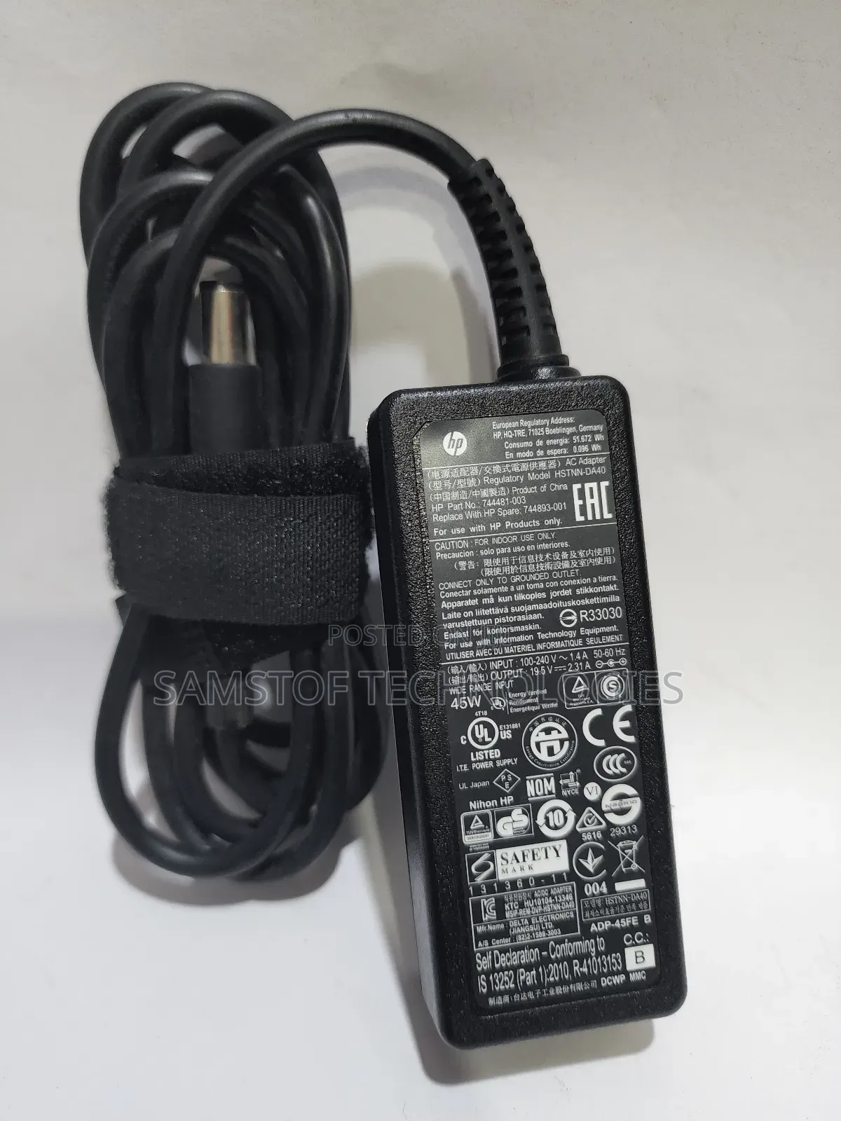 Hp Big Mouth Follow Come 45w Laptop Power Adapter Charger.