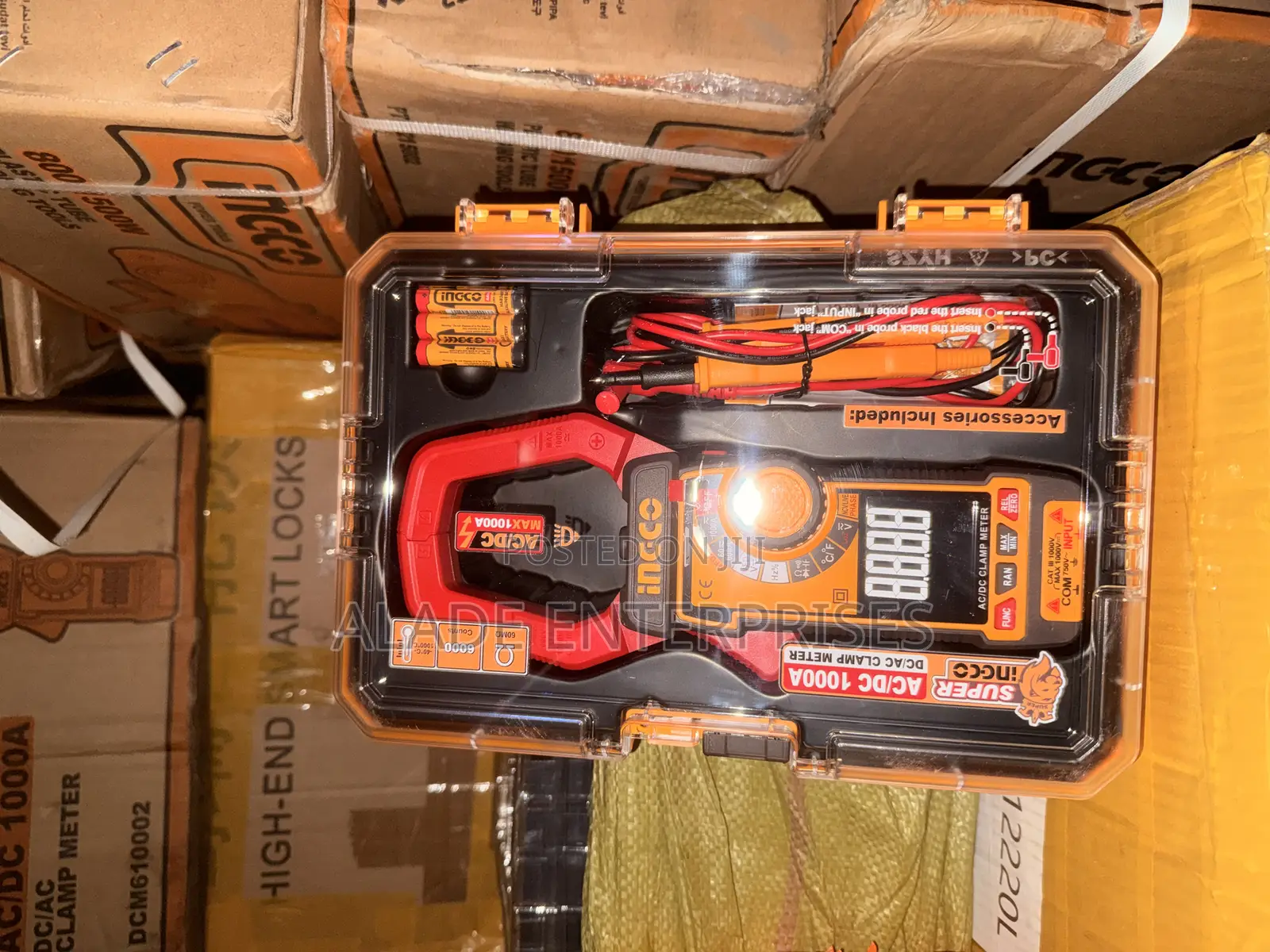 Ingco Ac/Dc Digital Clamp Meter 1000a
