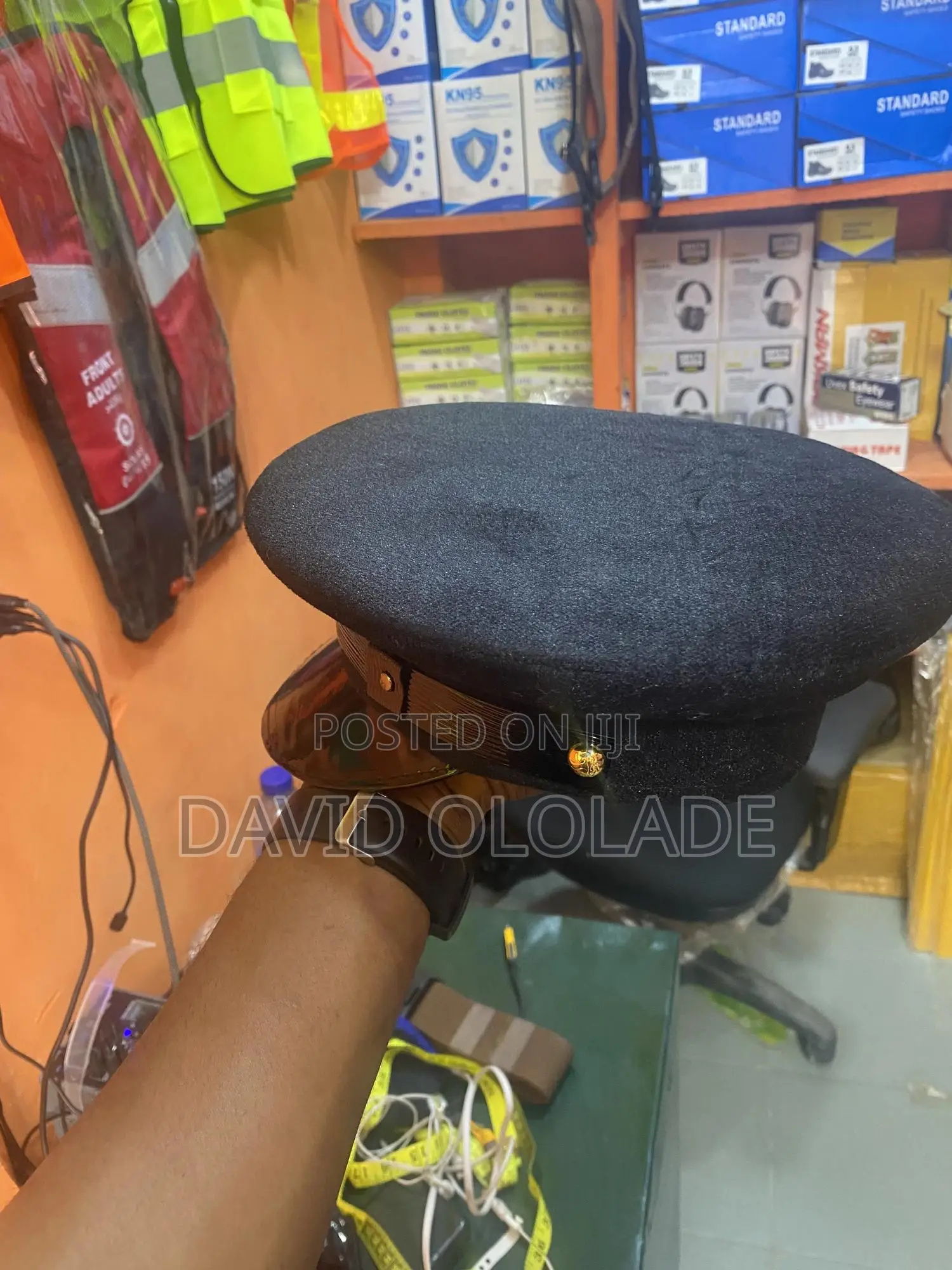 Black P Cap / Police Cap
