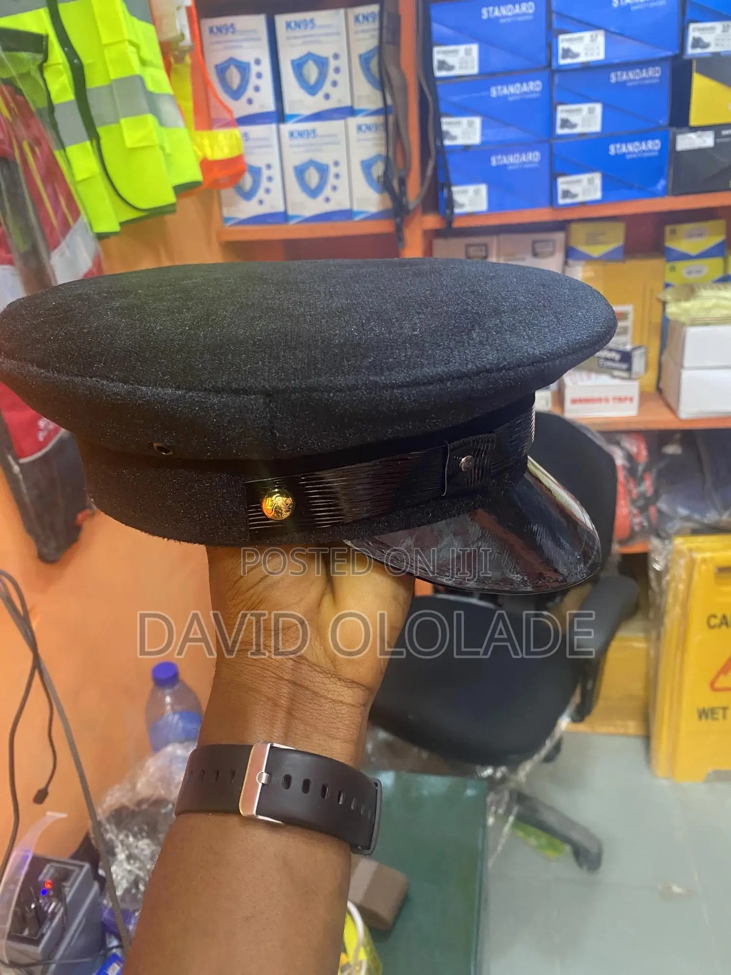 Black P Cap / Police Cap