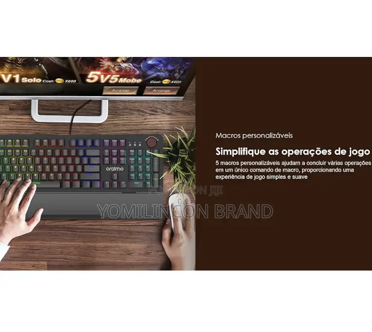 Oraimo Hyper Type Mechanical Gaming Keyboard With RGB Light Volume