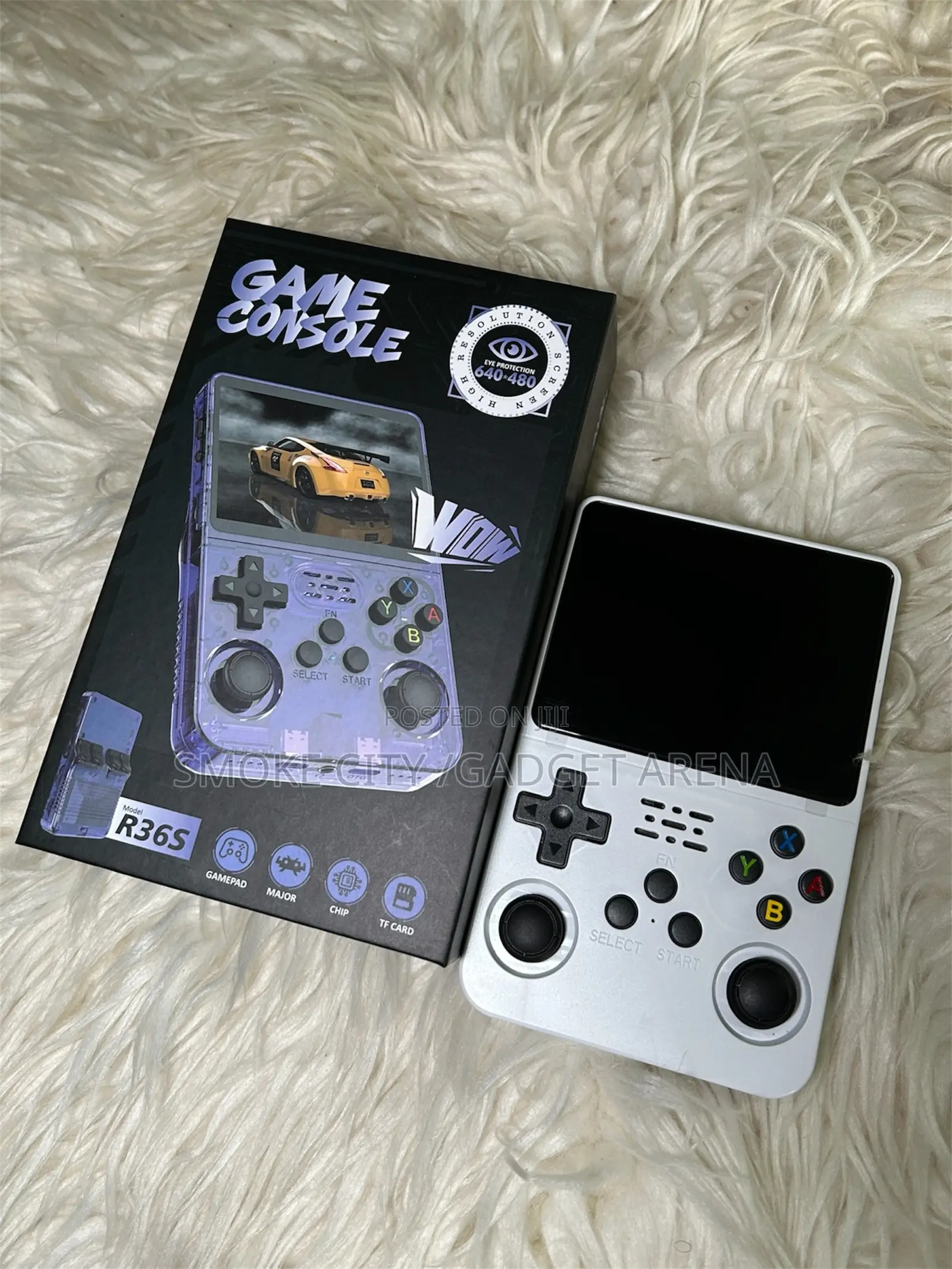 R36s Handheld Console - Purple ,White , Orange , Black 64gb