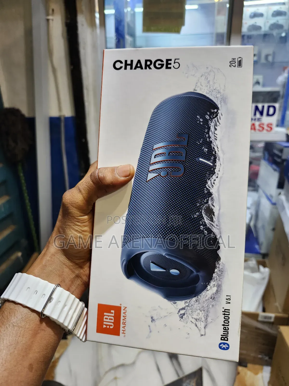 Original JBL Charge 5 – 40w Output, Waterproof Durable