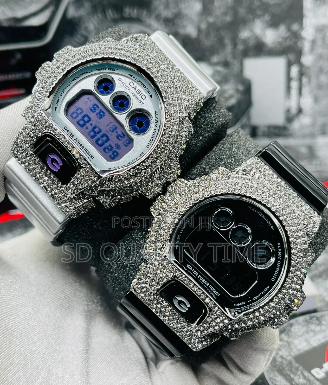 *Quality Grade Stone Dw-6900bb Gshock Wristwatch