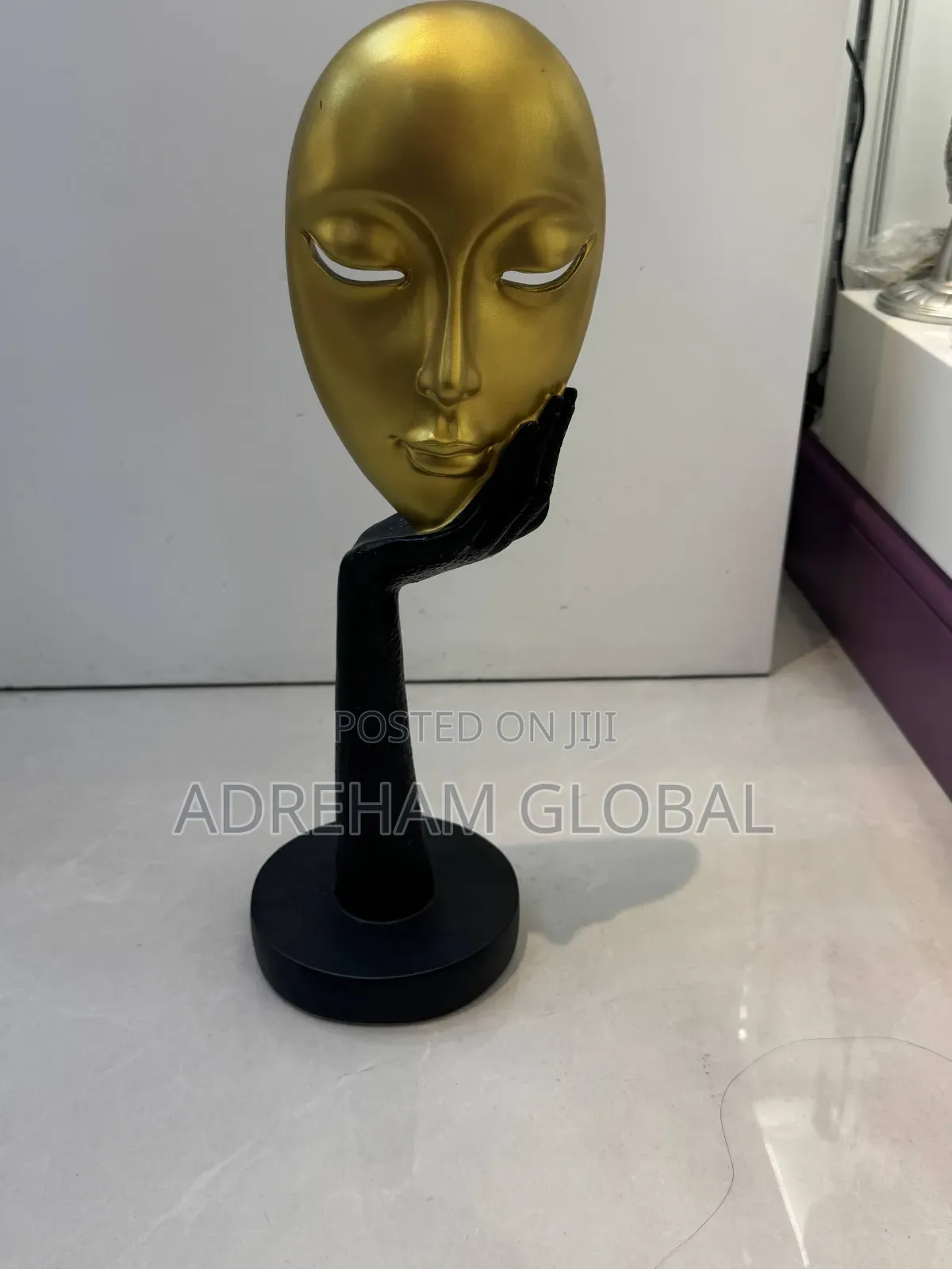 Creative Abstract Face Mask Hometv Cabinet Study Art Soft Decoration